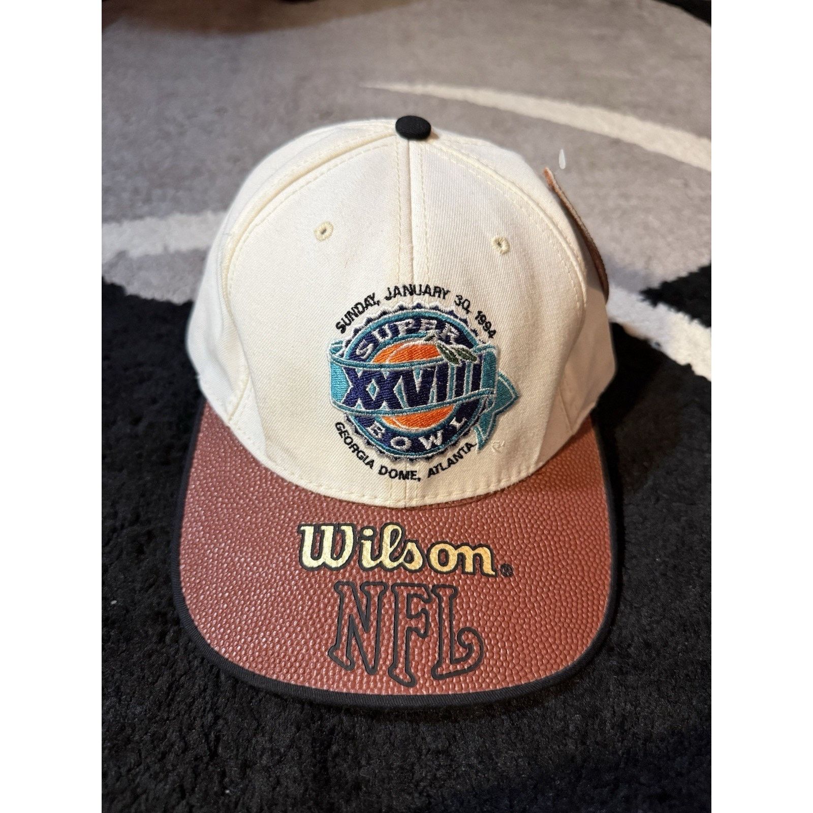 NFL Vintage 1994 Super Bowl XXVIII Wilson NFL Hat Leather Brim Size ONE SIZE - 1 Thumbnail