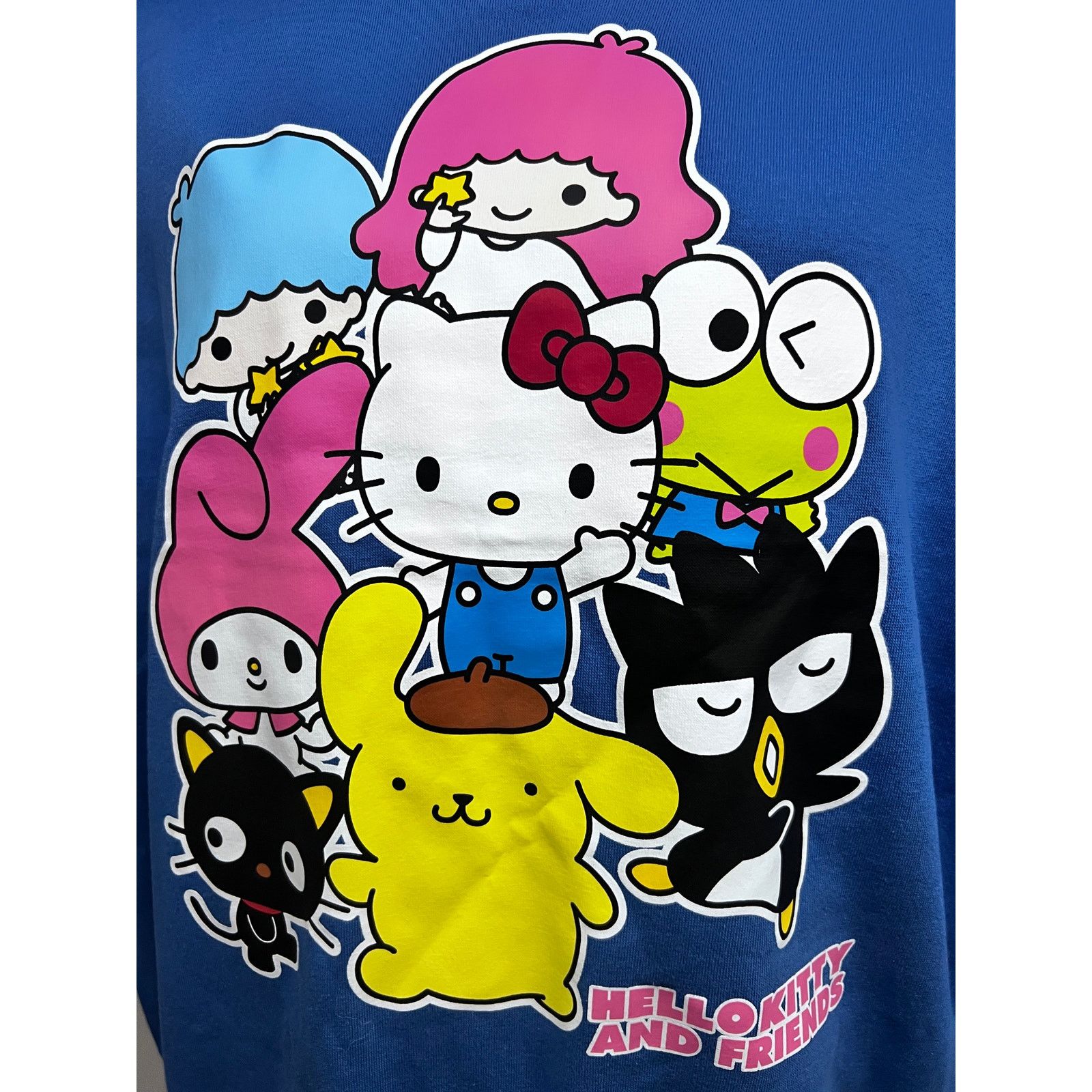 Vintage Hello Kitty and Friends Blue Graphic Pullover Sweatshirt L Size L / US 10 / IT 46 - 4 Thumbnail