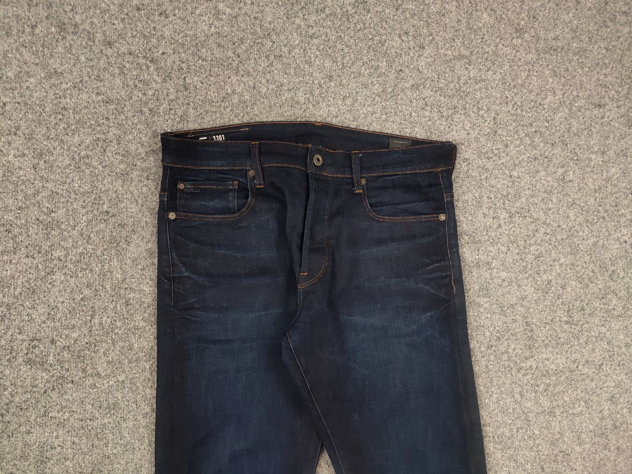 G-Star G Star Raw 3301 tapered Denim dark wash Slim jeans Vintage Size US 34 / EU 50 - 4 Thumbnail