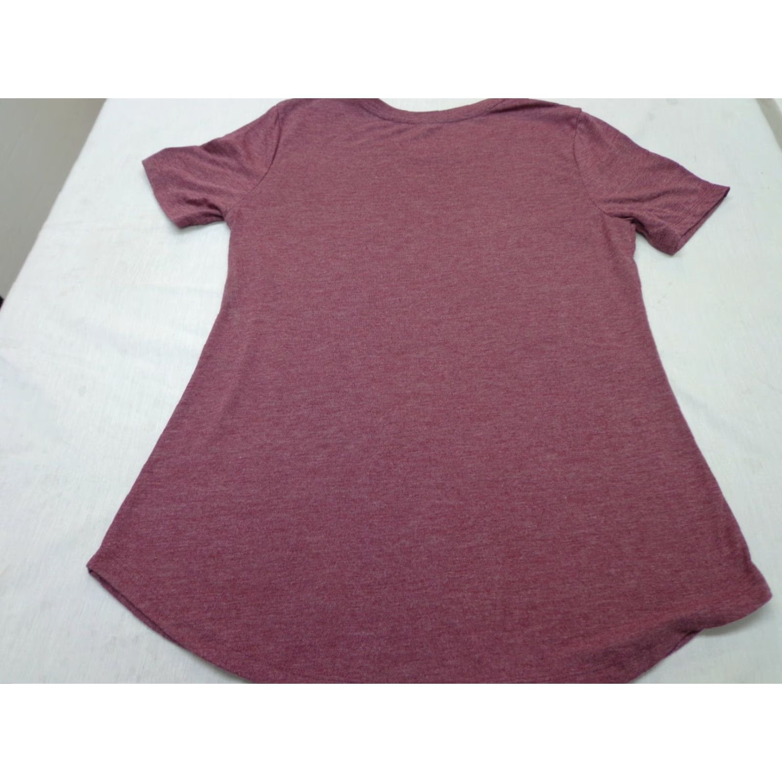 Disney Mickey Mouse Adult Small Disney Heather Burgundy Tee T Shirt Size S / US 4 / IT 40 - 7 Thumbnail