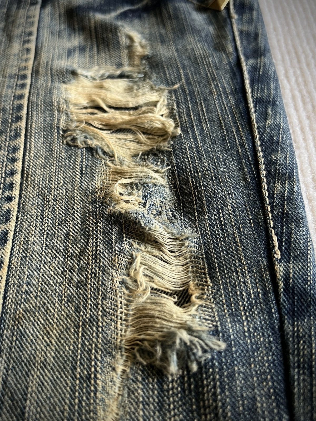 Vice Fairy Archive Destroyed Reconstructed Flare Jeans 2000s 00s 