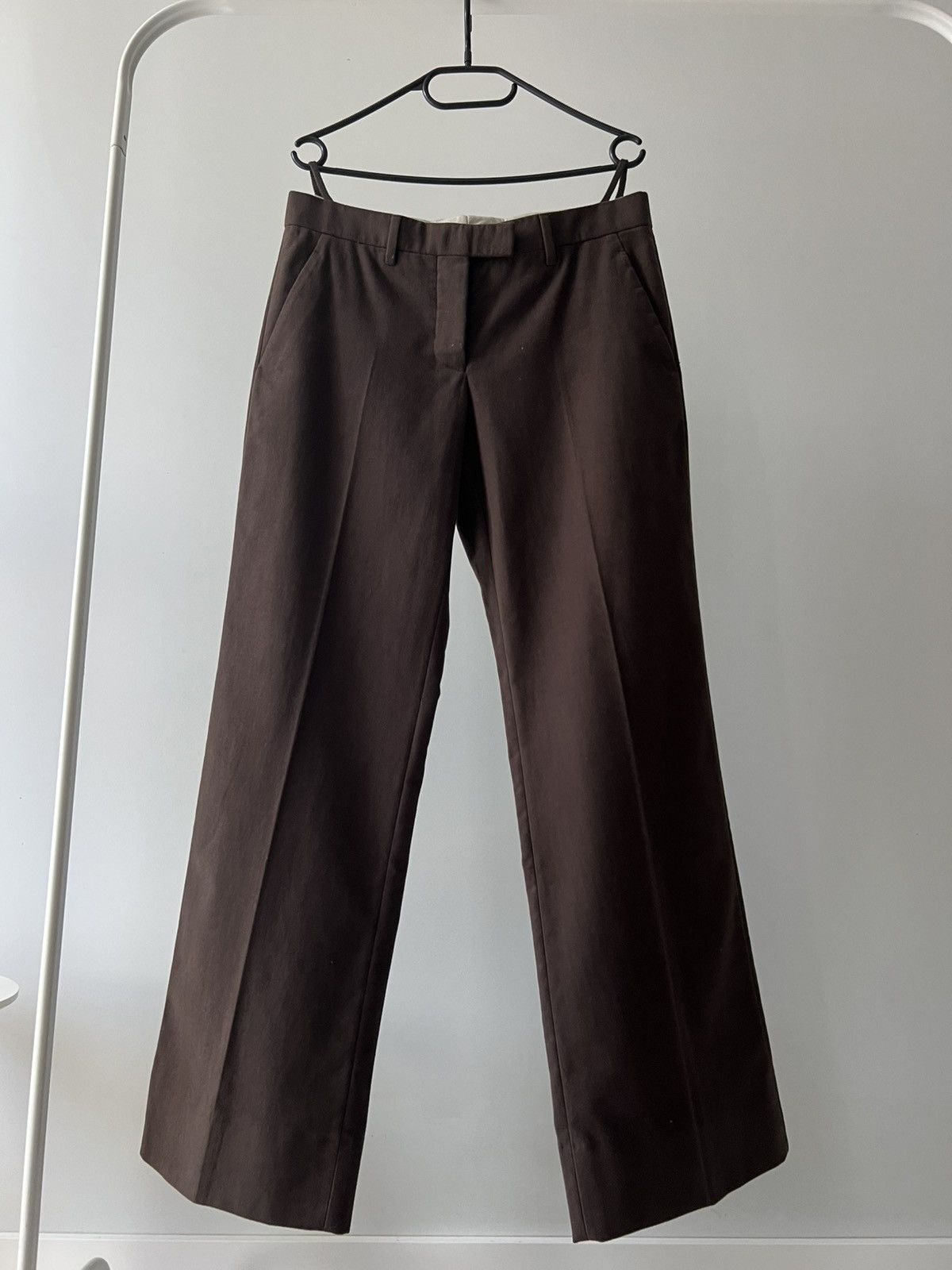 Helmut Lang Helmut Lang Archive Straight Brown Pants Designer Vintage Size US 28 / EU 44 - 2 Thumbnail