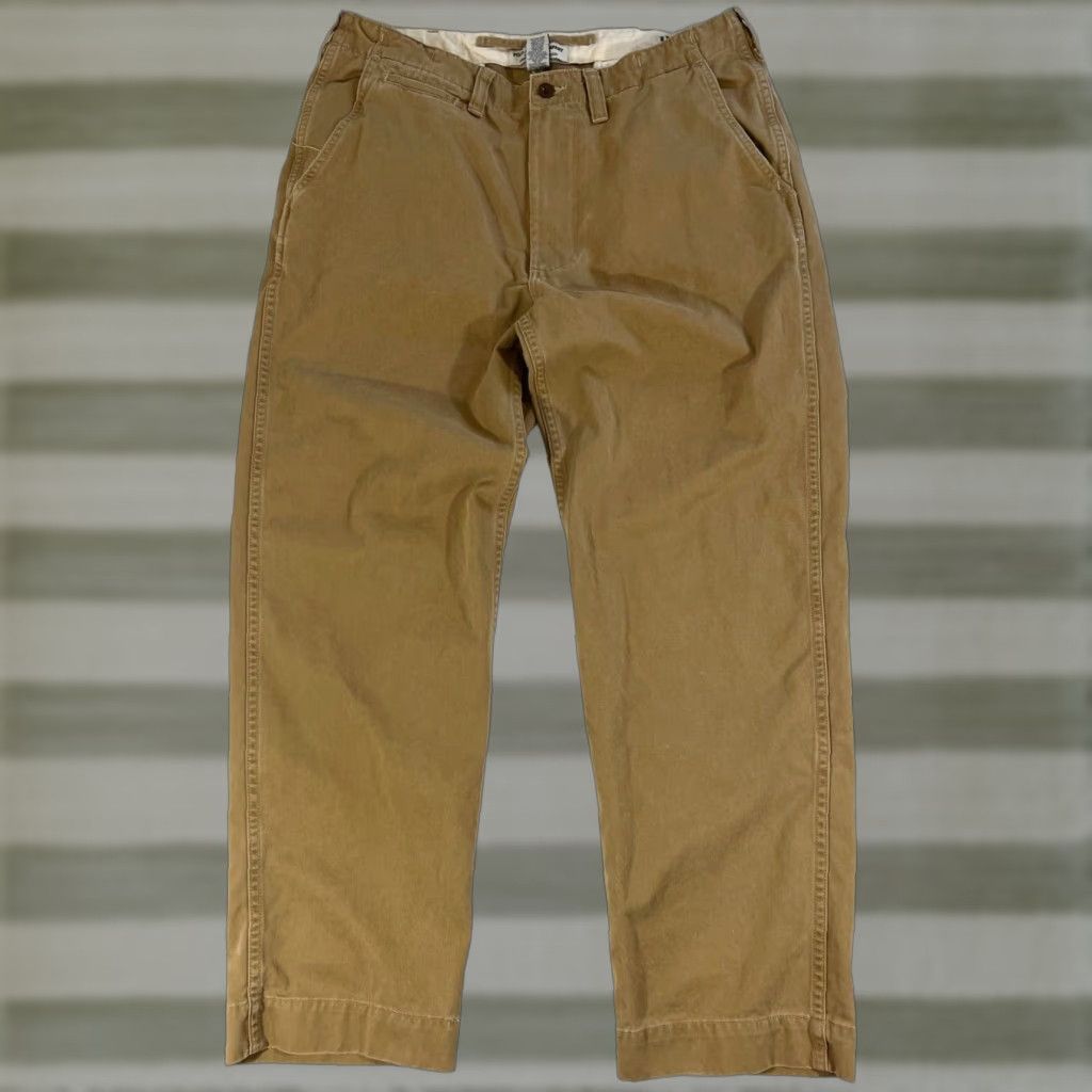 Polo Ralph Lauren VINTAGE Polo Jeans Company Ralph Lauren RL67 Chino Pants Men 33x30 Tan Cotton Canvas 90s Preppy USA Polo Ralph Lauren Pants Mens Chino Vintage 33x30 Size US XS / EU 42 / 0 - 1 Thumbnail