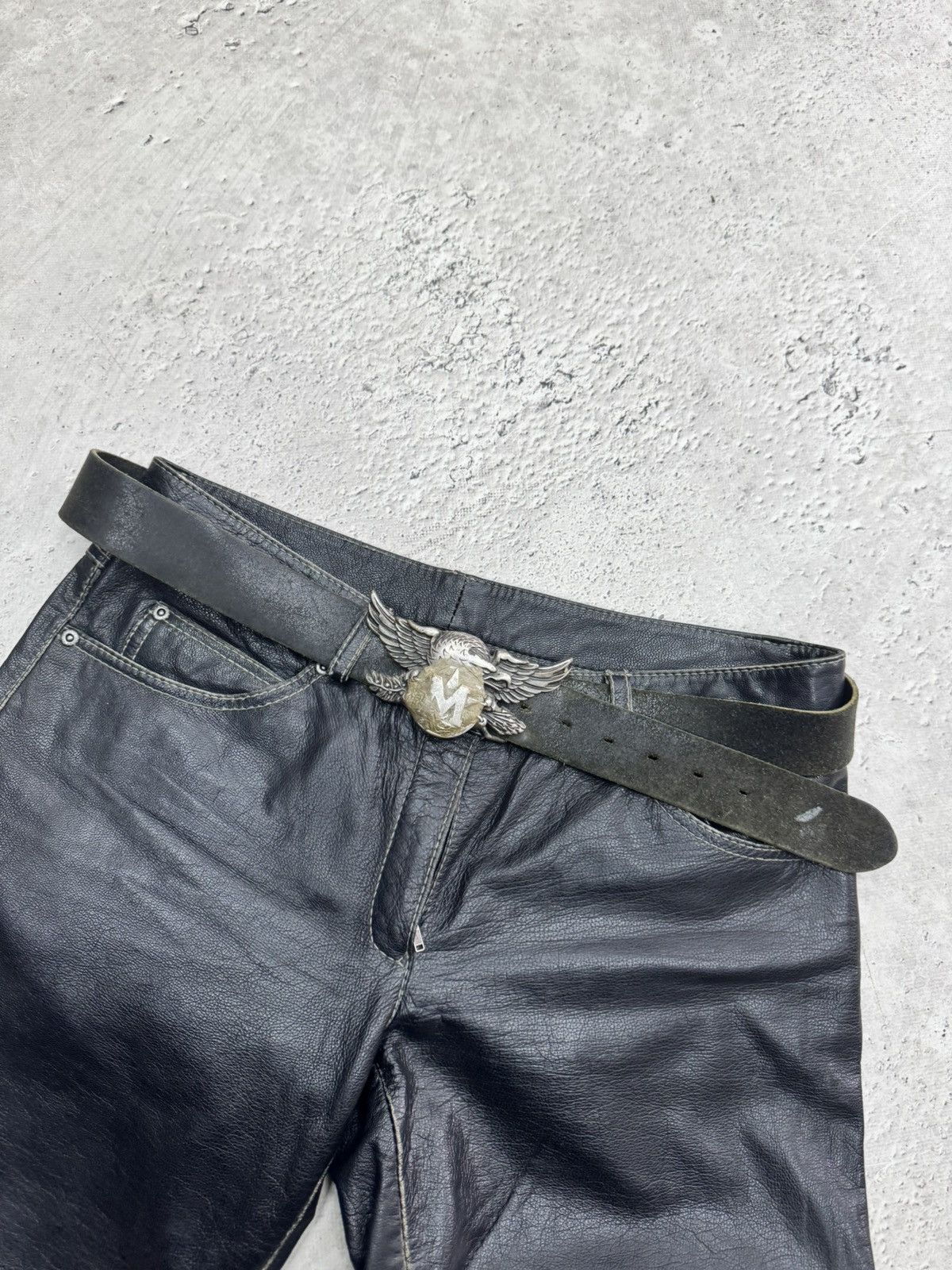 Hysteric Glamour Rare eagle buckle Avant garde leather belt diesel style y2k Size ONE SIZE - 1 Thumbnail