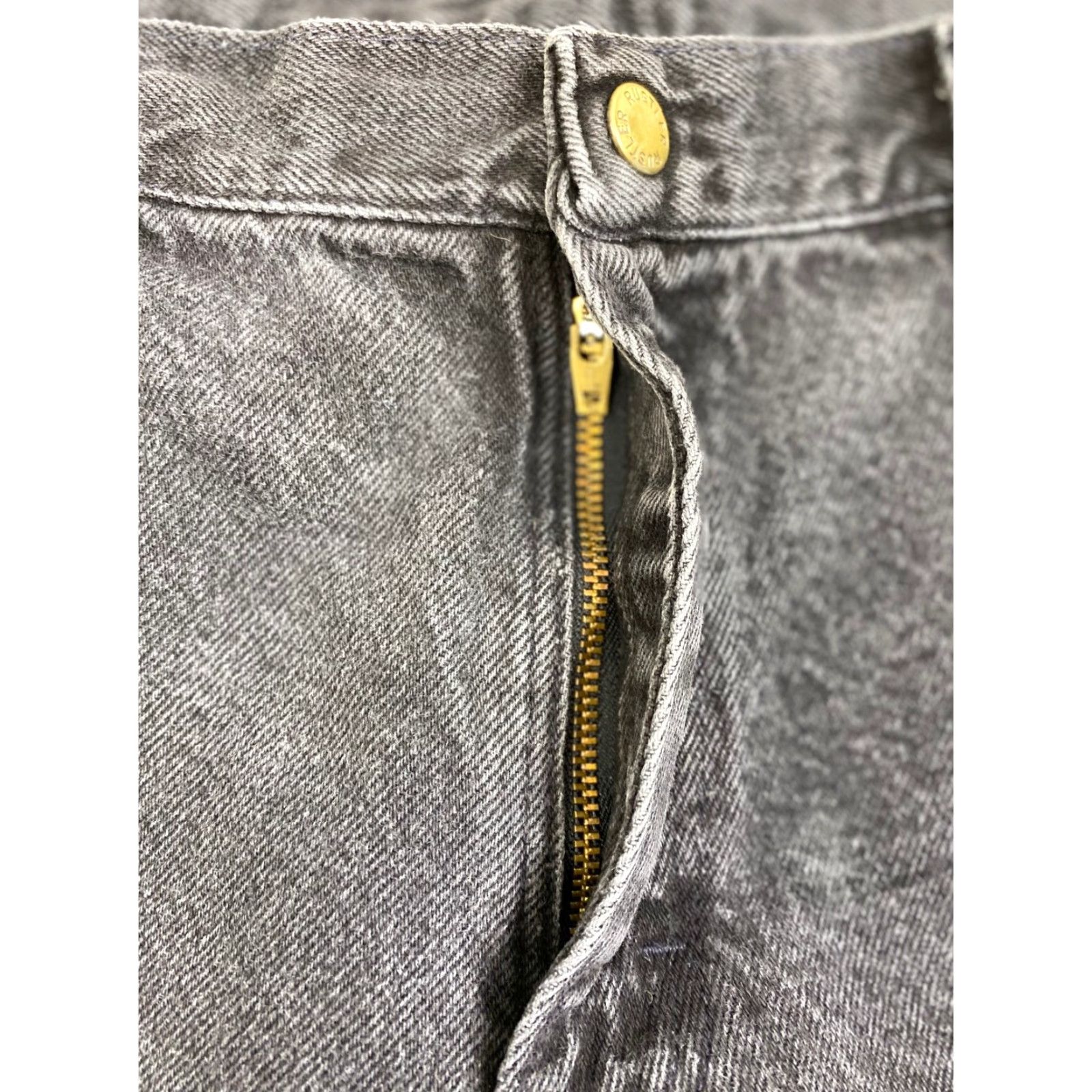 Denime Womens Black Denim Jeans Size 14 Husky #2627 - Black, 26.5in Inseam, Straight, Pockets, Plus, 14, Denim, Medium Wash, 90s? Size 36" / US 14 / IT 50 - 6 Thumbnail