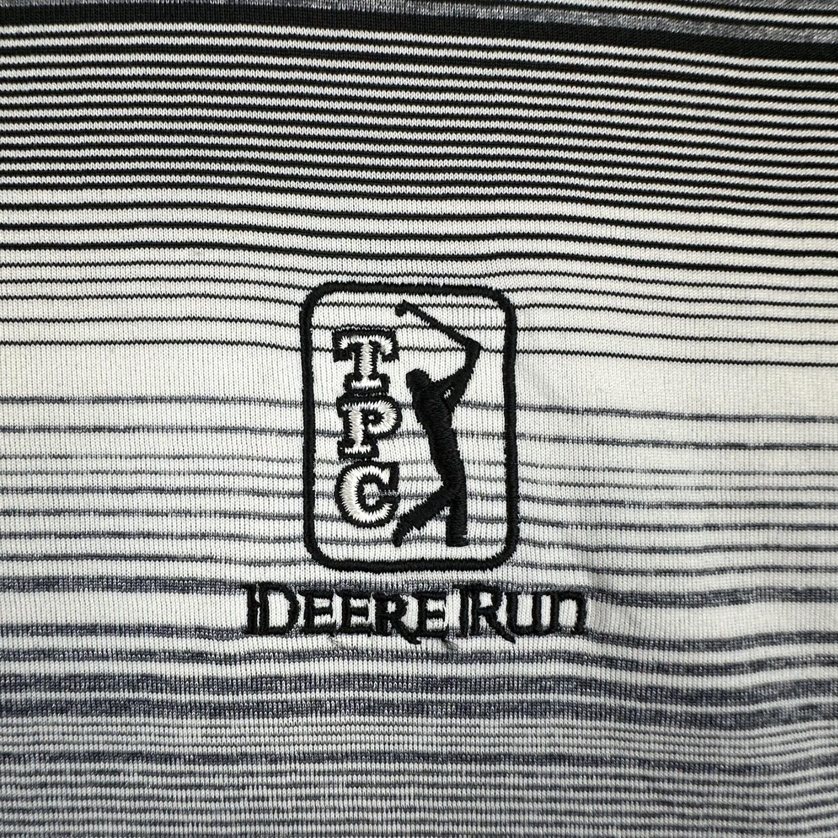 Adidas Adidas Golf Polo Shirt Mens Large Gray Striped ClimaLite Polo Size US L / EU 52-54 / 3 - 4 Thumbnail