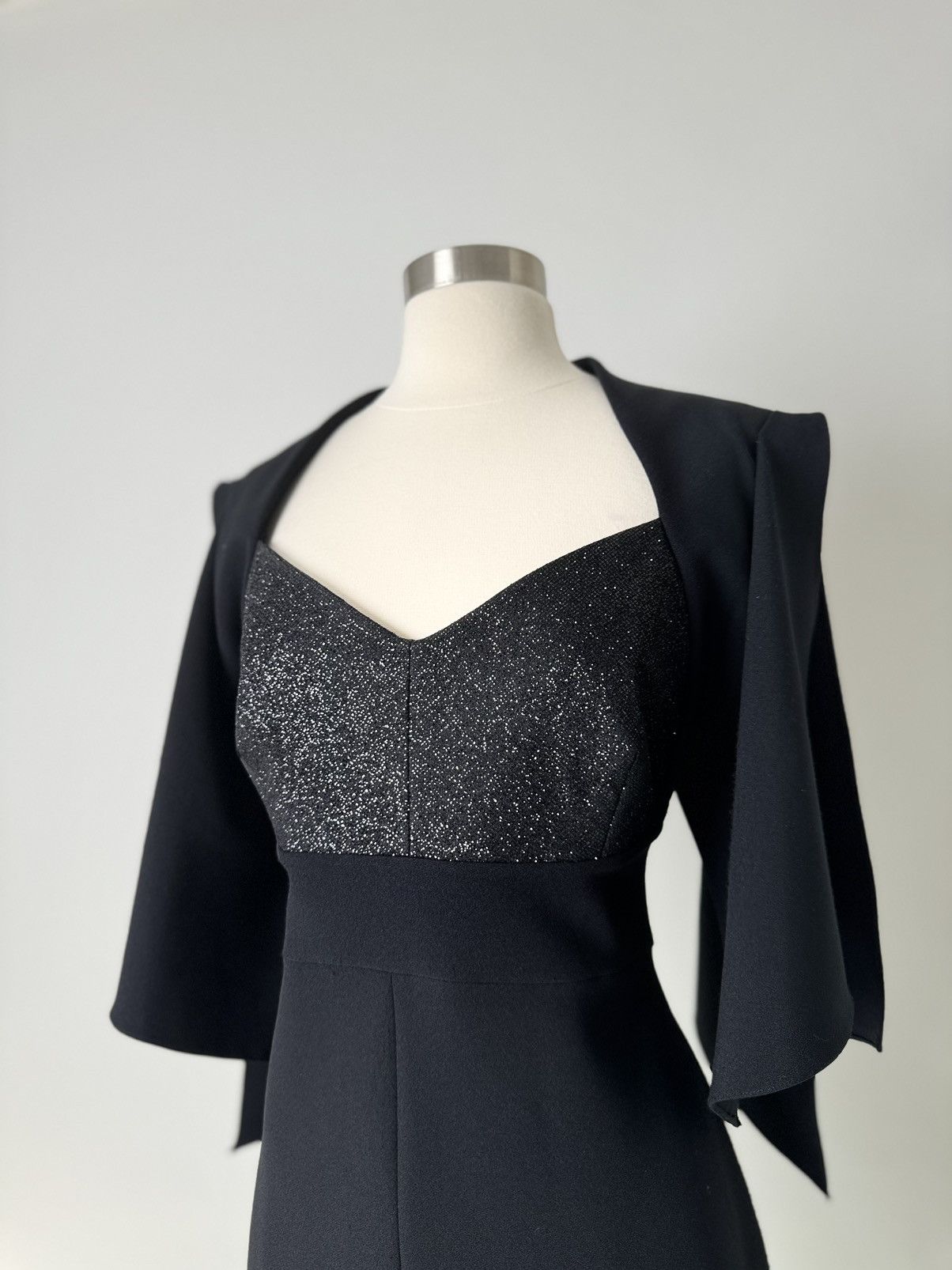 Other Brand New US 14 Safiyaa Maxi Evening Dress in Black Color Size XL / US 12-14 / IT 48-50 - 4 Thumbnail