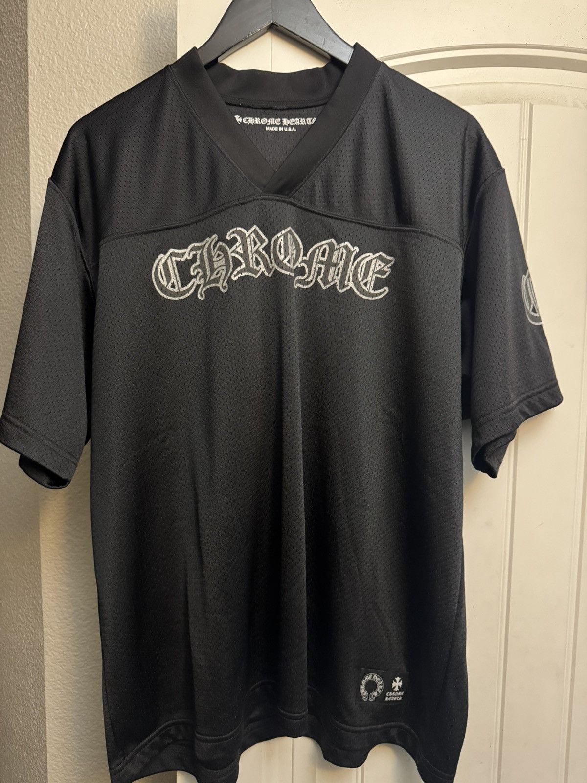 Chrome Hearts Chrome Hearts short sleeve black jersey sz large Size US L / EU 52-54 / 3 - 1 Thumbnail