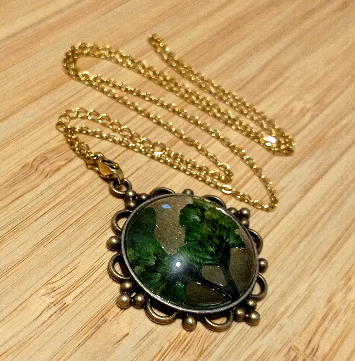 Hysteric Glamour × Vintage Stunning Tree Of Life Natural Plant Gold Necklace Unique Size ONE SIZE - 5 Thumbnail