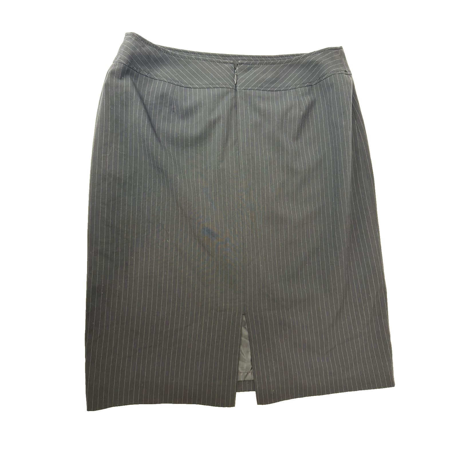 Banana Republic Tahari Arthur S. Levine Skirt Pinstripe Academia Gray 8 Size 30" / US 8 / IT 44 - 2 Thumbnail
