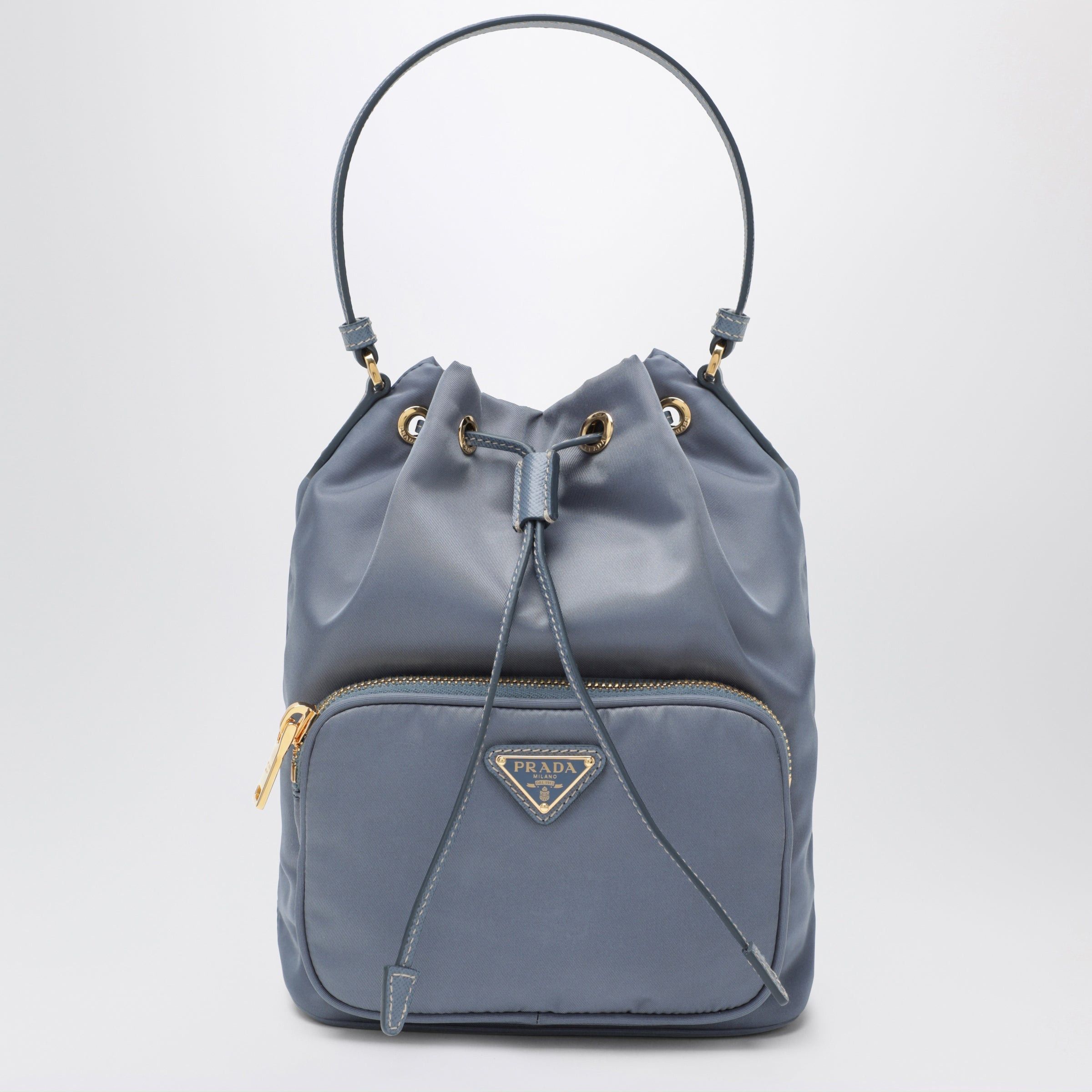 Prada Prada Prada Duet Bucket Bag In Aviator Blue Re-Nylon Size ONE SIZE - 1 Thumbnail