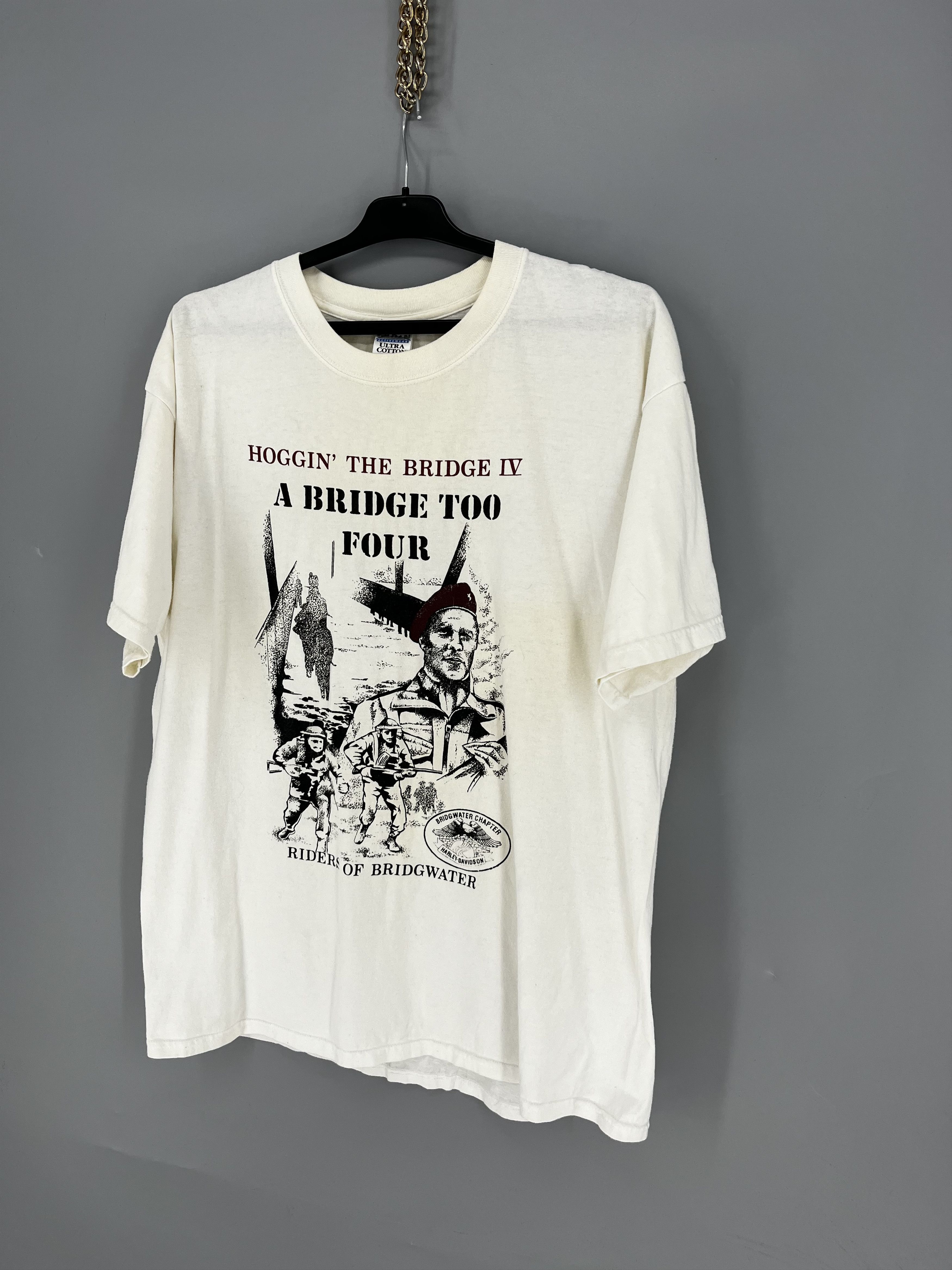 Vintage RIDERS OF BRIDGEWATER "Hoggin' The Bridge IV" Biker Club Size US L / EU 52-54 / 3 - 3 Thumbnail
