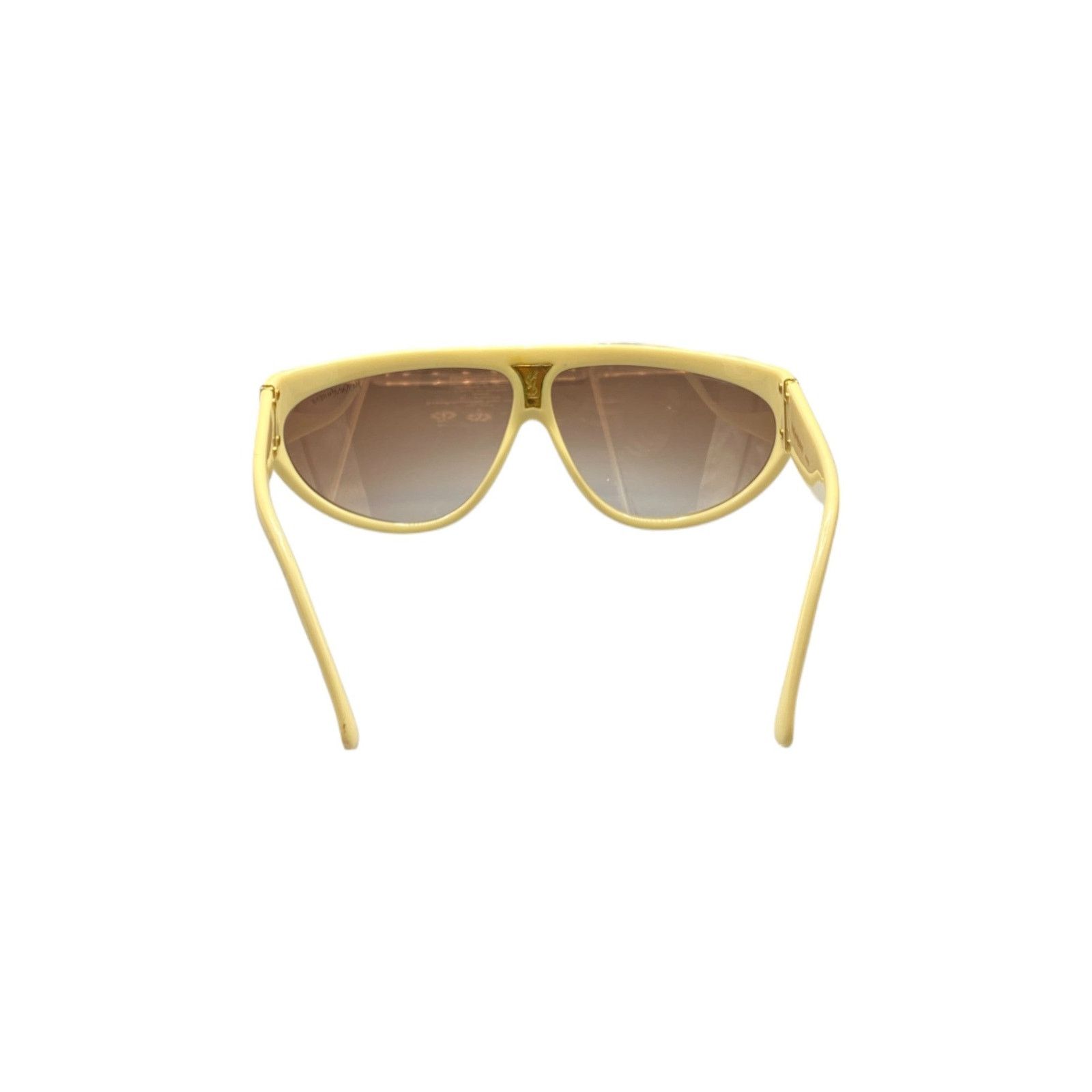 Yves Saint Laurent Ivory and Tortoise Flat Top Sunglasses Size ONE SIZE - 5 Thumbnail