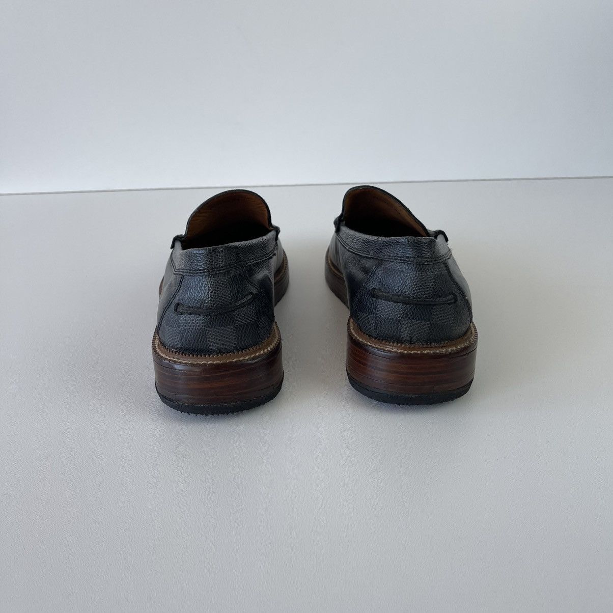 Louis Vuitton Louis Vuitton Vintage Penny Leather Loafer Black FD0153 Rare Size US 11 / EU 44 - 8 Thumbnail