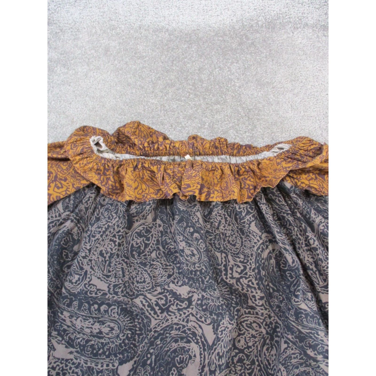 Free People VINTAGE Free People Sophie Mini Dress Womens Small Brown Gray Cotton Size S / US 4 / IT 40 - 2 Thumbnail