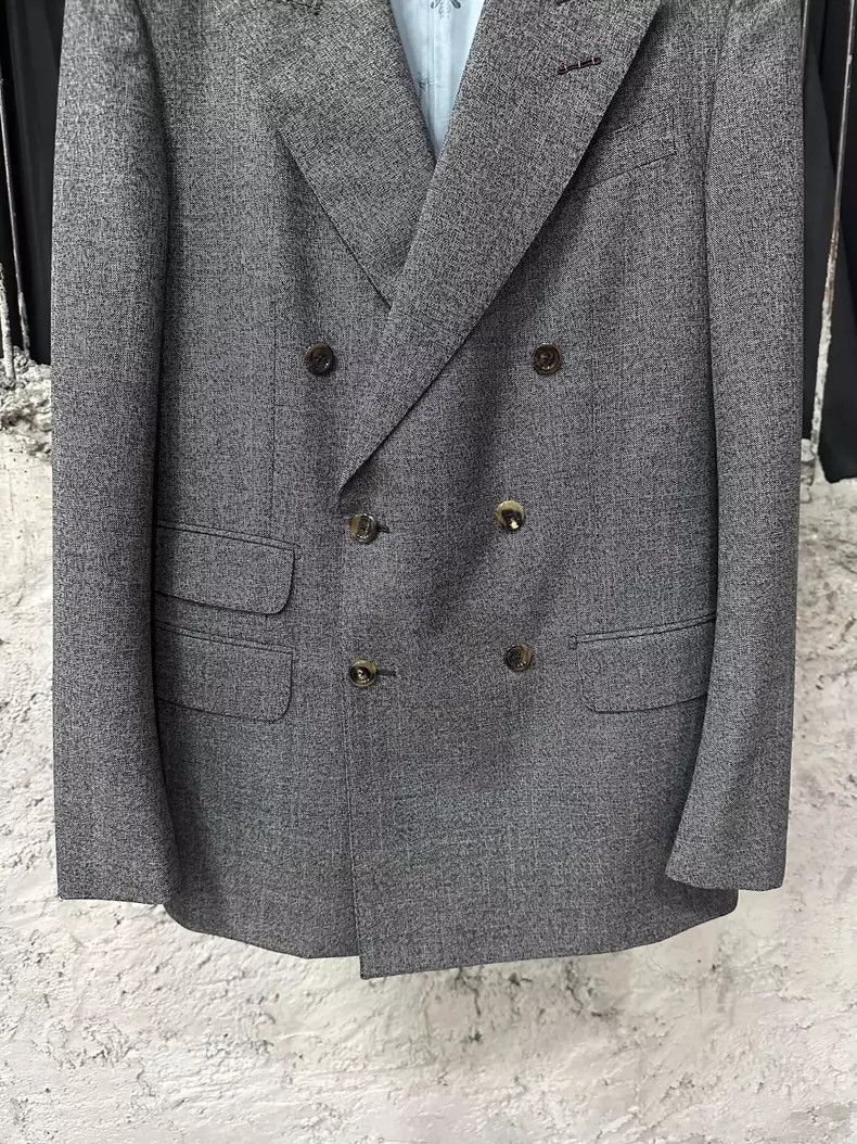 Gucci Gucci DoubleBreasted Suit Jacket Size 48-2505 Size US M / EU 48-50 / 2 - 4 Thumbnail