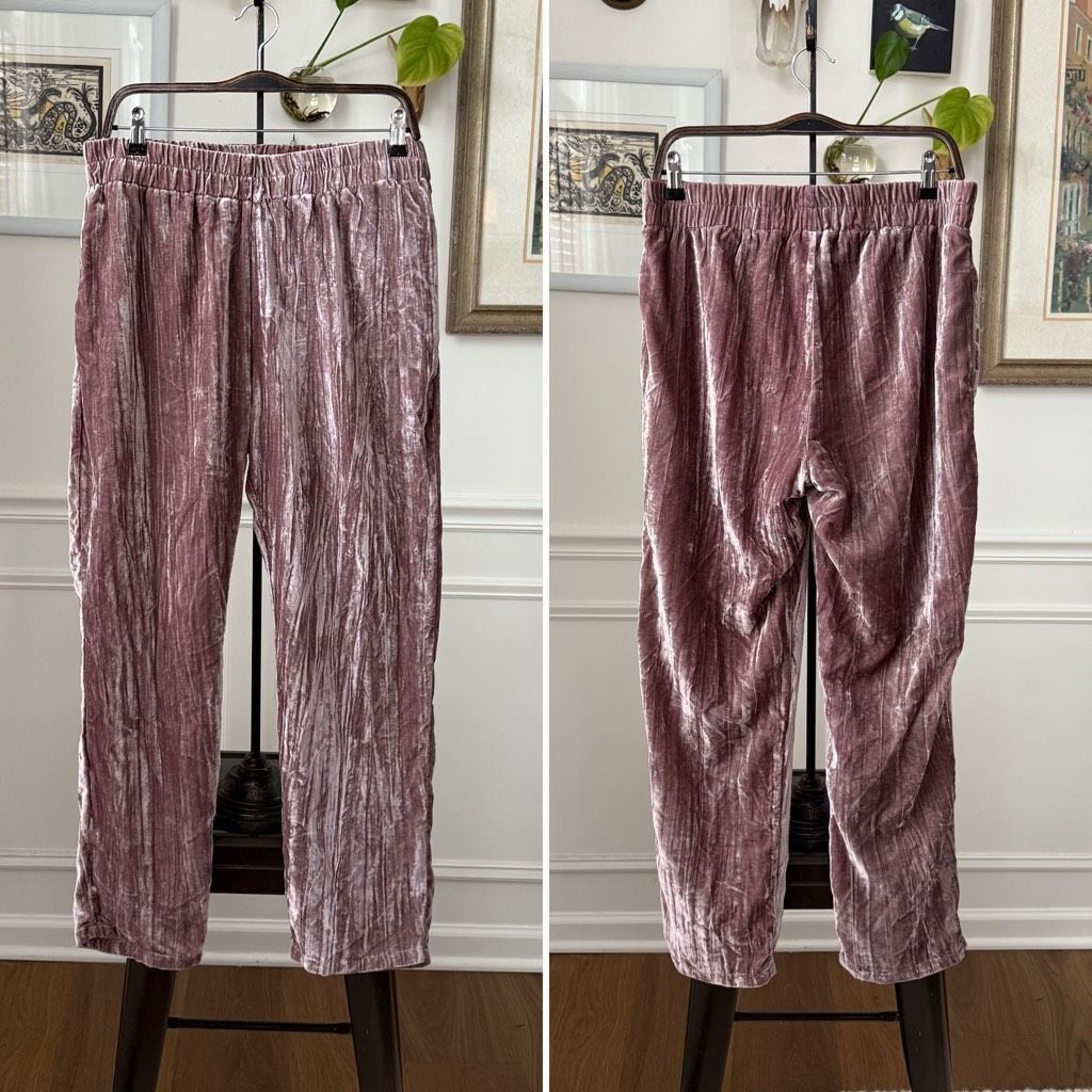 Anthropologie NWOT Anthropologie Tina + Jo Josephine Velvet Taper Trousers Size 28" / US 6 / IT 42 - 2 Thumbnail