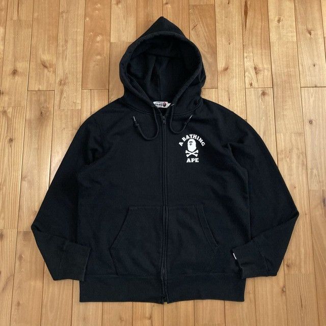 Bape ☠️Pirate Store limited☠️ BAPE SKULL College Logo Zip Hoodie Size US M / EU 48-50 / 2 - 2 Thumbnail