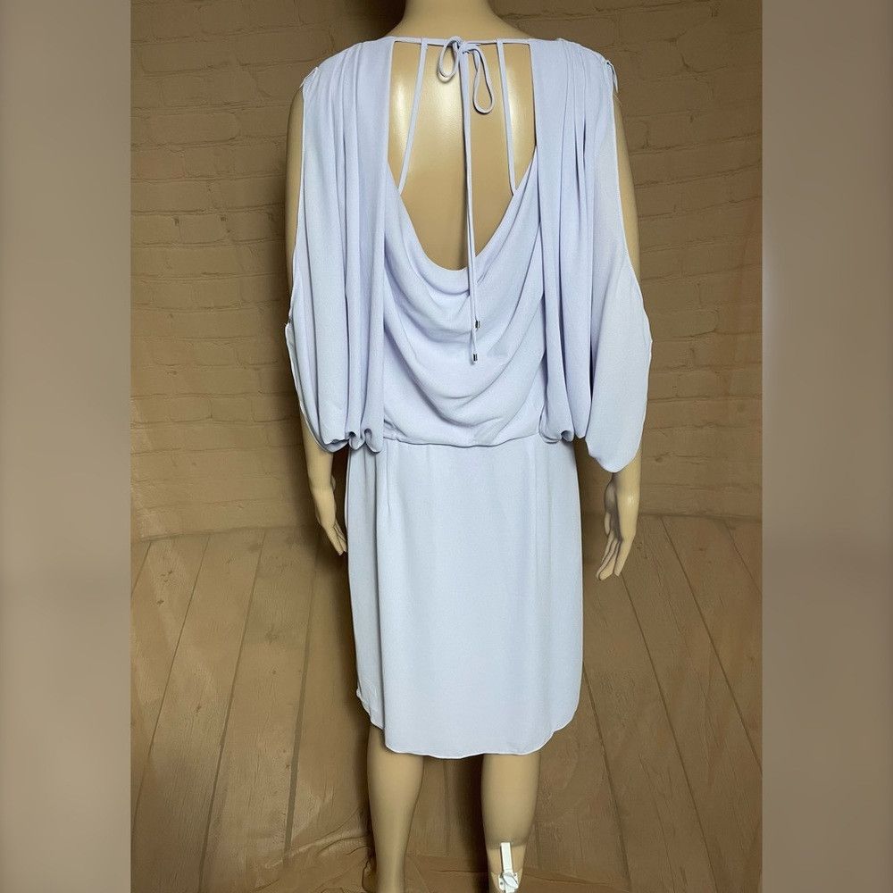 Halston Heritage NWT New $295 Halston Heritage Drape Back Cape Lavender Dres Size XL / US 12-14 / IT 48-50 - 6 Thumbnail
