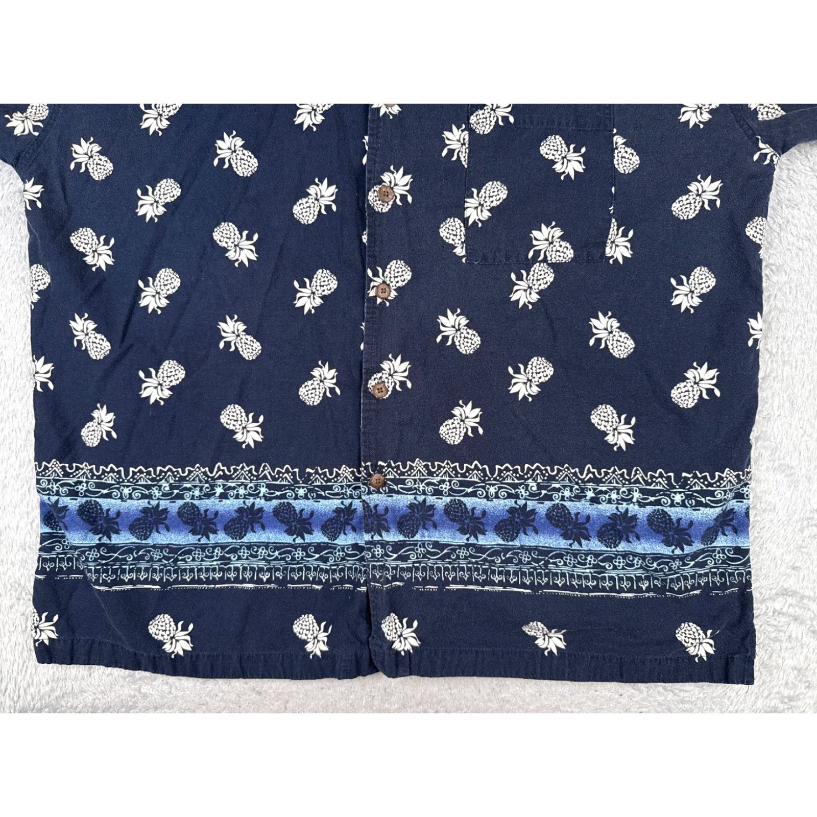 Vintage VINTAGE No Boundaries Shirt Men 3XL XXXL Blue Pineapple All Over Print Hawaiian Cotton Size US XXL / EU 58 / 5 - 5 Thumbnail