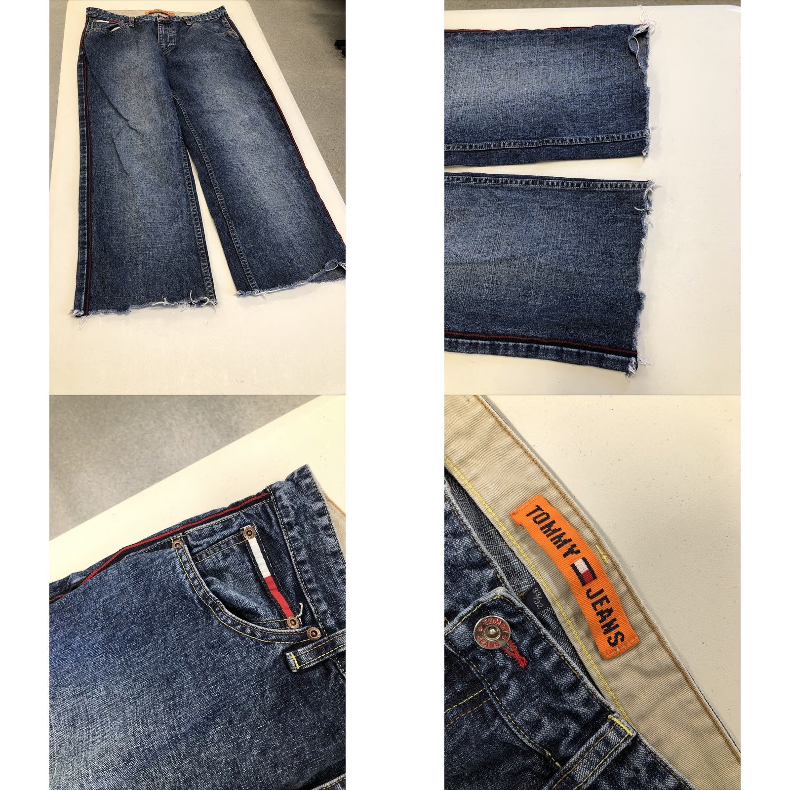 Tommy Hilfiger VINTAGE 90s Tommy Hilfiger Men Jeans 100% Cotton Denim Big Logo Size 34x25 Blue Size US 34 / EU 50 - 8 Thumbnail
