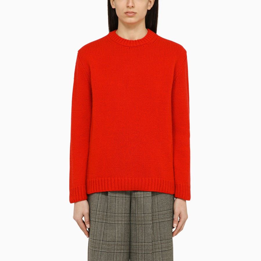 Gucci o1d2blof0824 Wool Sweater With Logo in Red Size XXS / US 00 / IT 34 - 1 Thumbnail