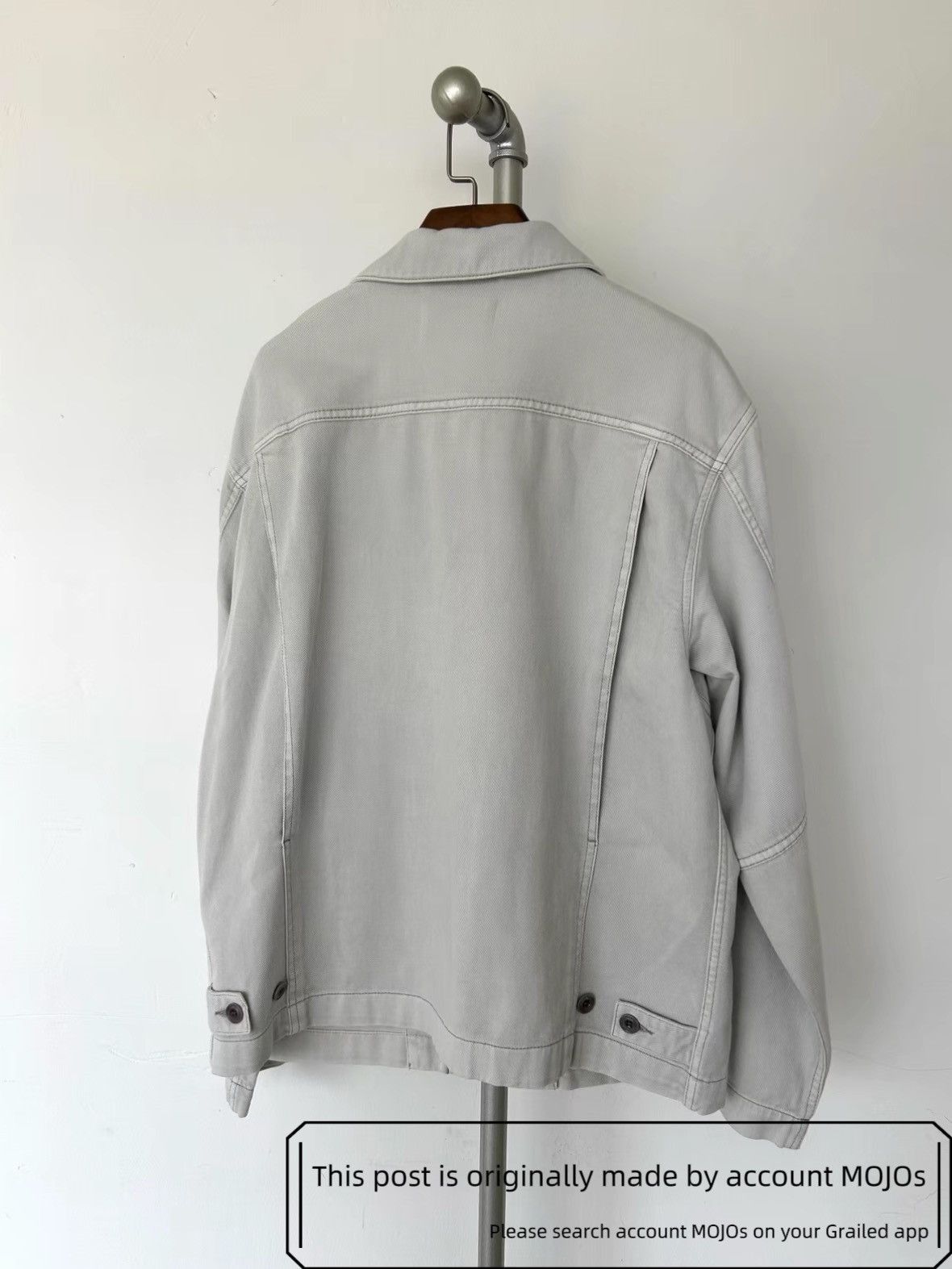 Lemaire Sz M Lemaire Boxy Light Gray Denim Jacket mojos2101 Size US M / EU 48-50 / 2 - 4 Thumbnail
