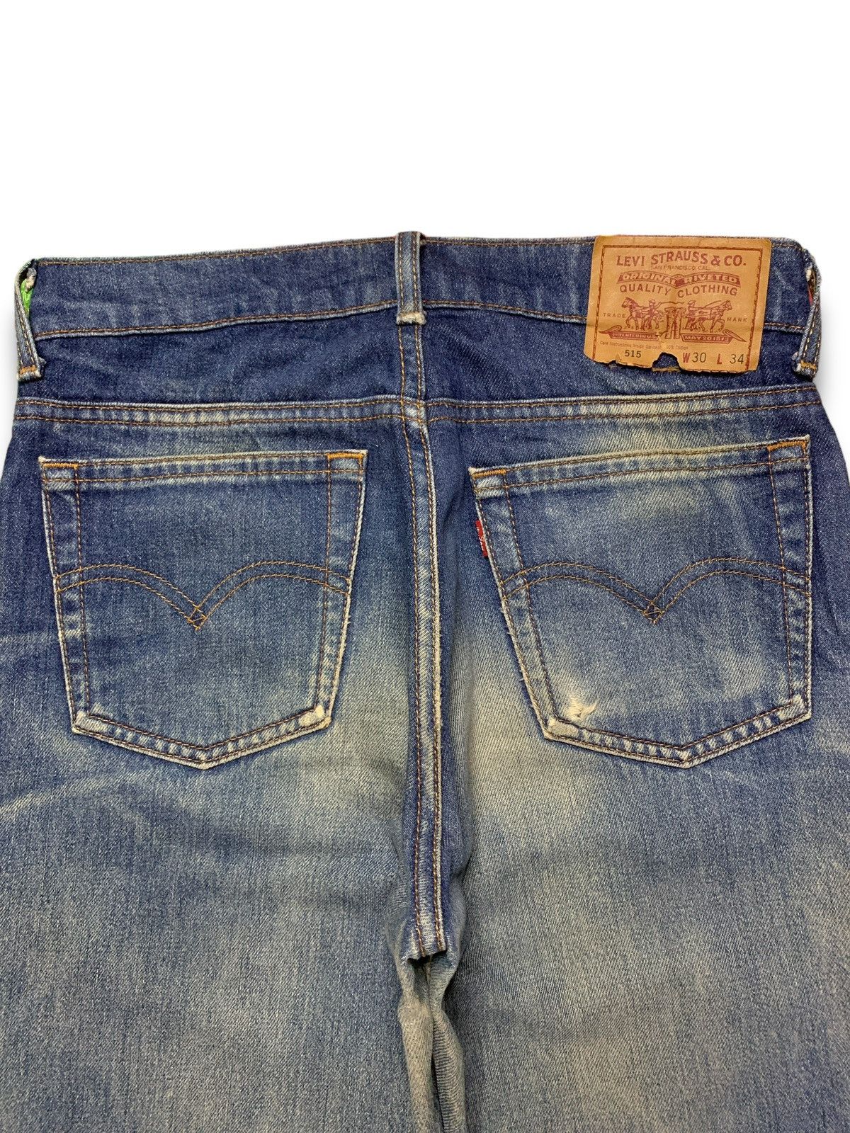 Levi's Vintage 90 Levis 515 Rusty Wash Distressed Loose Jeans 30x31 Size US 30 / EU 46 - 7 Thumbnail