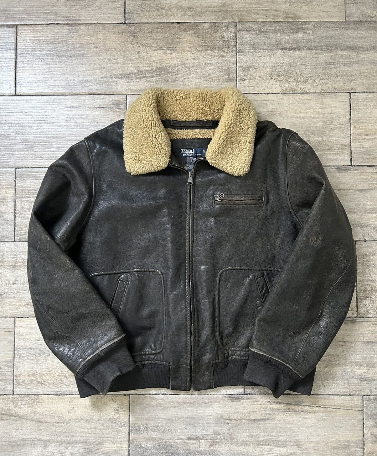 Polo Ralph Lauren Vintage Polo Ralph Lauren Leather Jacket Size US XL / EU 56 / 4 - 1 Thumbnail