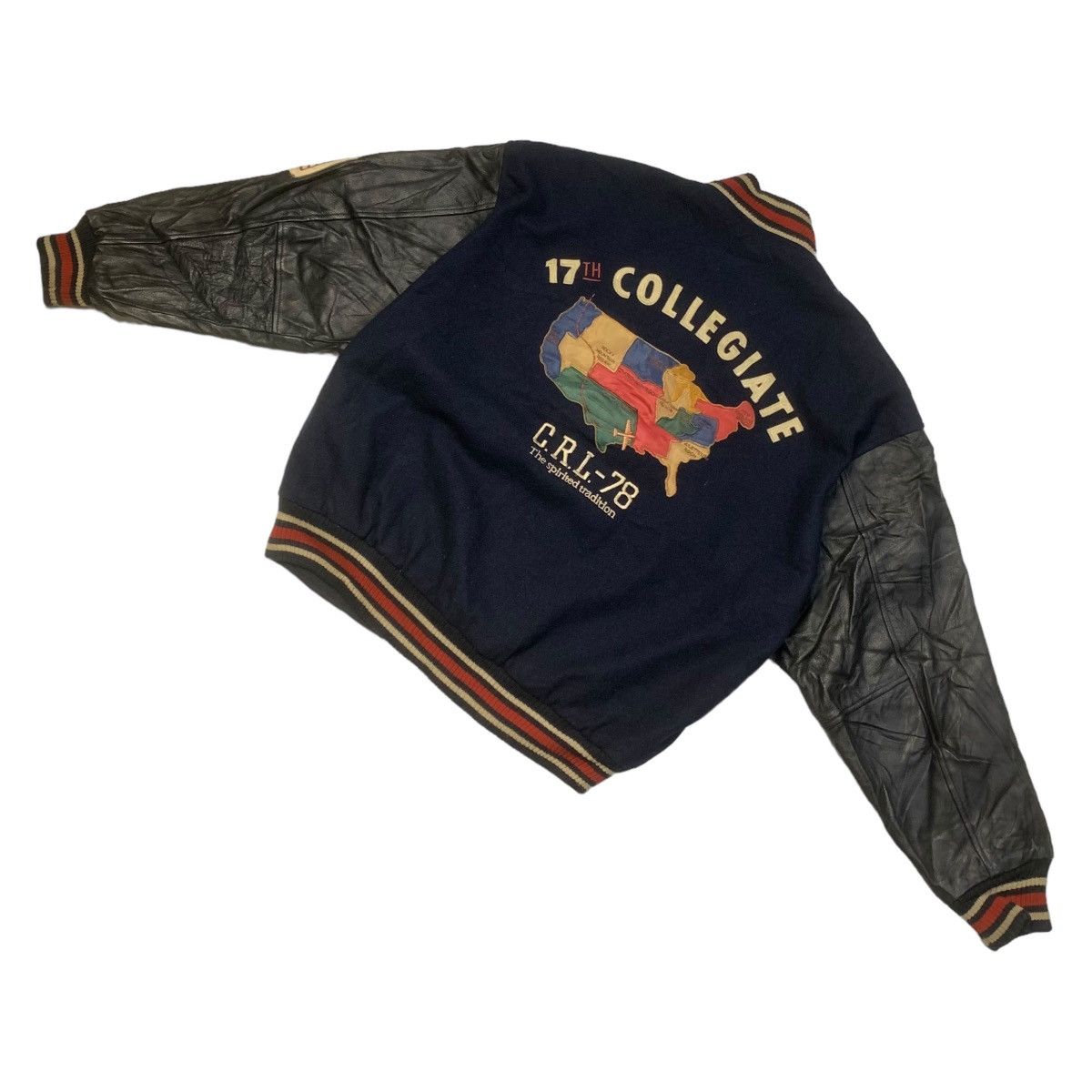Chaps Ralph Lauren × Polo Ralph Lauren × Vintage Chaps Ralph Lauren 17th Collegiate Varsity Jacket Size US L / EU 52-54 / 3 - 3 Thumbnail