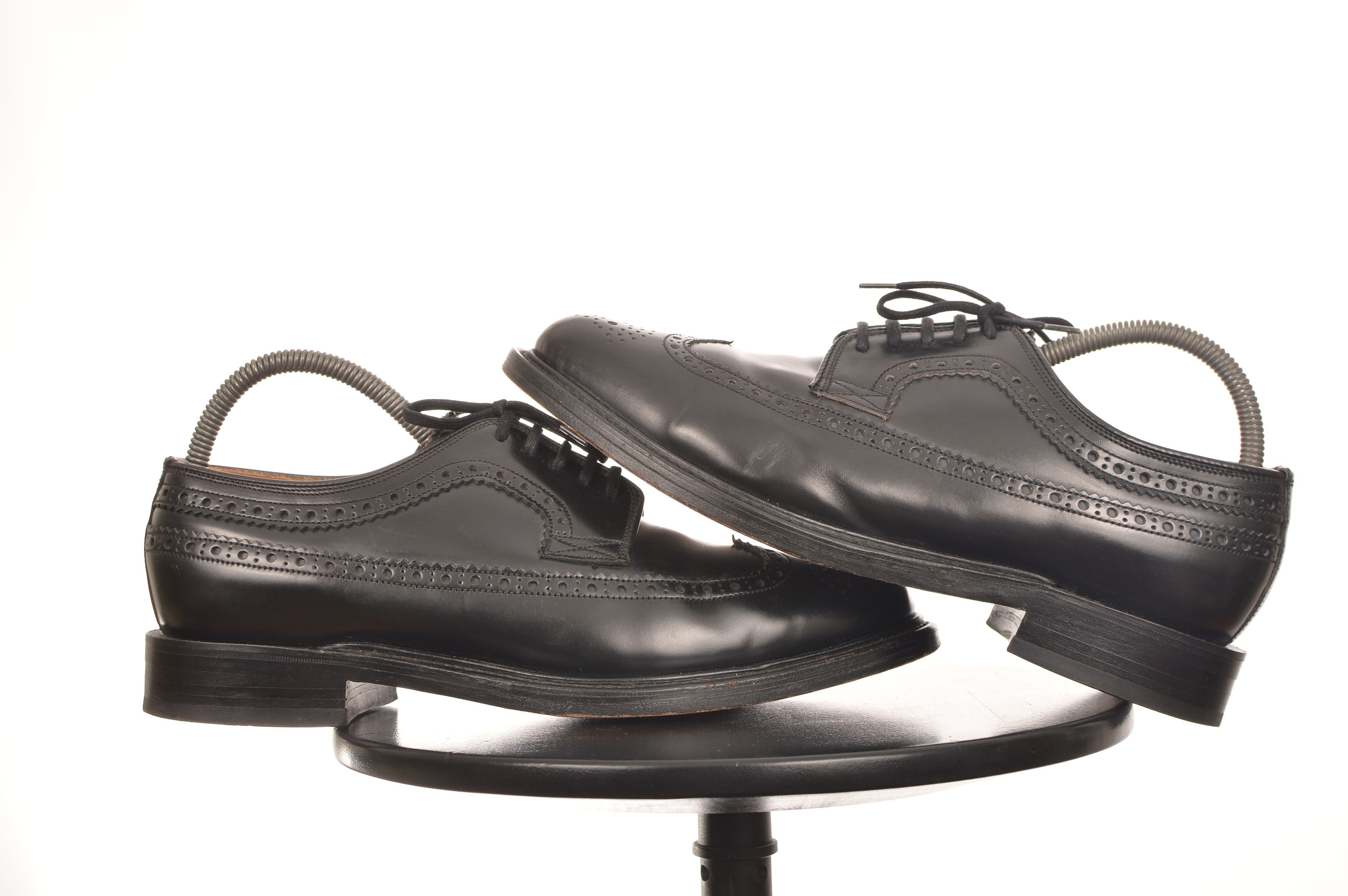Loake DDP Loake 803B Black Leather Brogue Lace Up Shoes Size US 9 / EU 42 - 7 Thumbnail