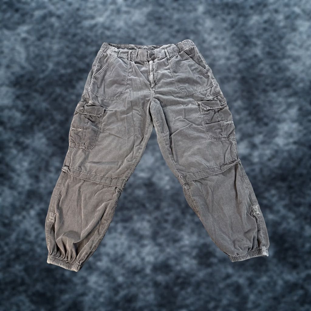 American Eagle Outfitters American Eagle Women Pants Baggy Jogger Cargo Pockets Corduroy Size 40" / US 18 - 1 Thumbnail