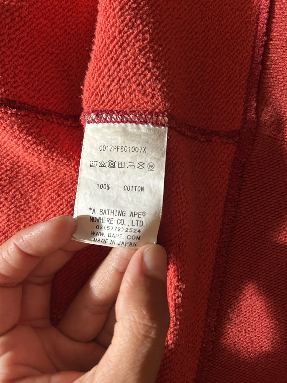 Bape BAPE PONR RED CAMO SHARK ZIP HOODIE MENS (M) Size US M / EU 48-50 / 2 - 8 Thumbnail