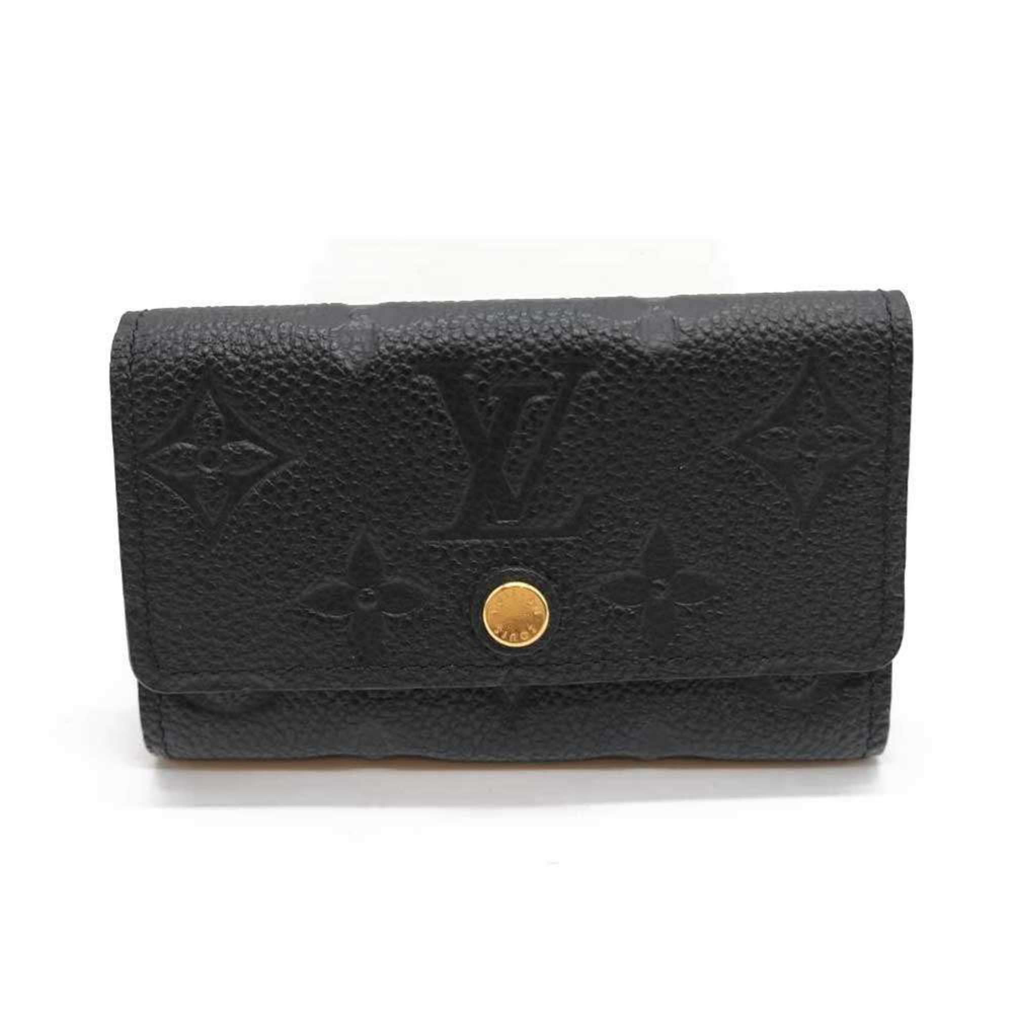 Louis Vuitton Louis Vuitton Multicle 6 6-ring Key Case, Black Noir Monogram Empreinte Leather, Women's, M64421 Size ONE SIZE - 1 Thumbnail