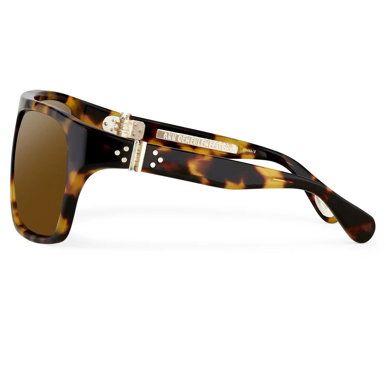 Ann Demeulemeester Ann Demeulemeester Sunglasses Oversized Tortoise and Brown Size ONE SIZE - 3 Thumbnail