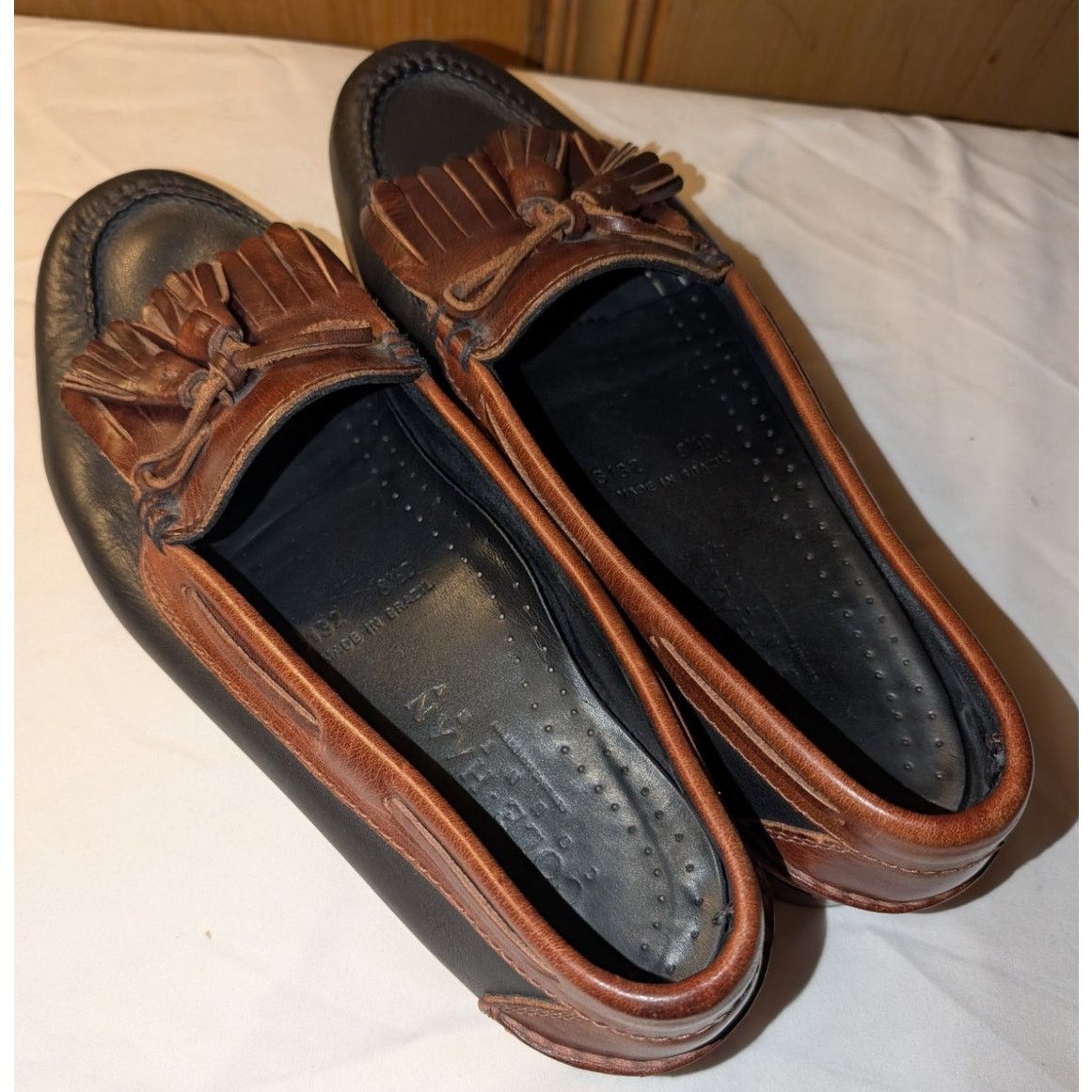 Cole Haan Cole Haan Country Two Tone Tasseled Loafers 8.5 Hand Sewn Size US 8.5 / EU 41-42 - 3 Thumbnail