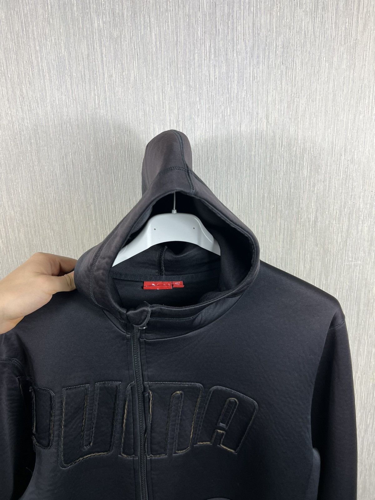 Puma Vintage Puma y2k asymmetric zip sponge hoodie ninja mask Size US XL / EU 56 / 4 - 17 Thumbnail