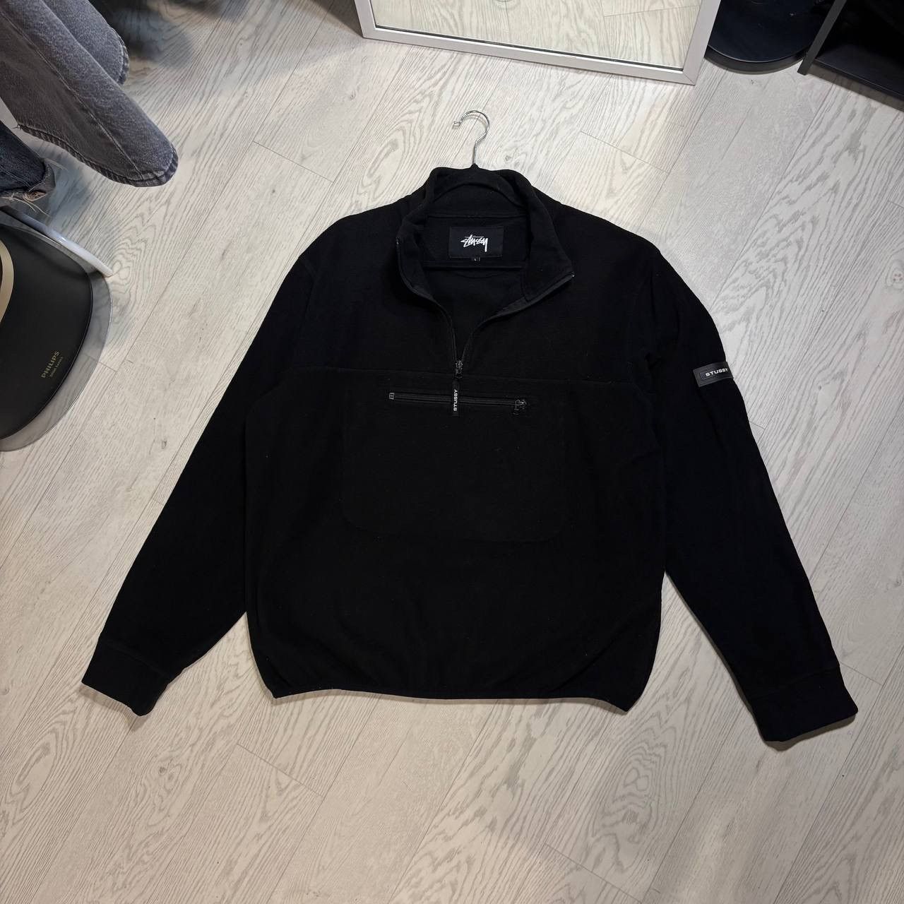 Streetwear × Stussy × Vintage Stussy Polar Fleece Mock Neck 
