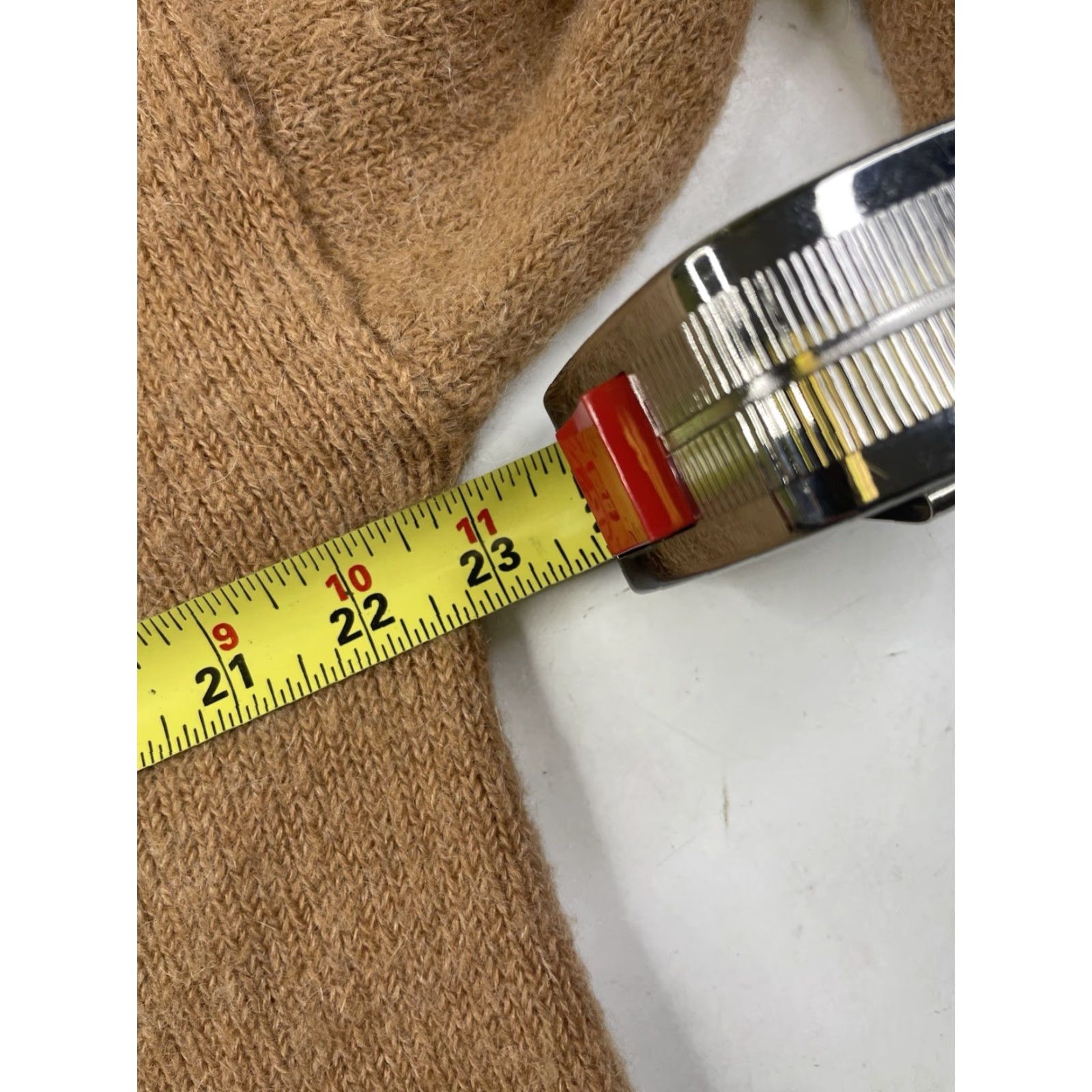 Vintage Sezane Cardigan Mia Sweater Mohair Wool Stretch Knit V-Neck Women’s M Brown Knit Cardigan Sweater Women Size M / US 6-8 / IT 42-44 - 7 Thumbnail