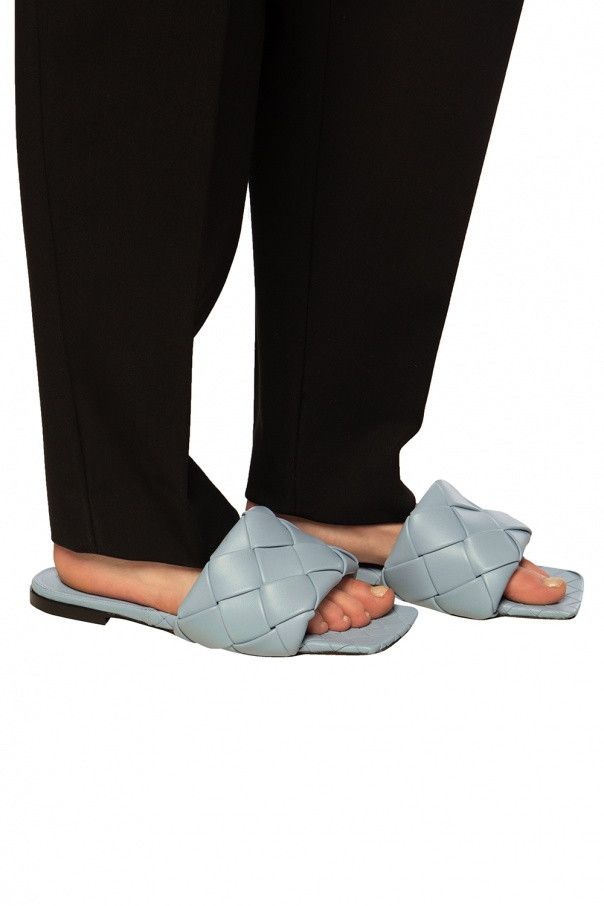 Bottega Veneta o1n1vont0924 Lido Flats in Light Blue Size US 11 / IT 41 - 2 Thumbnail