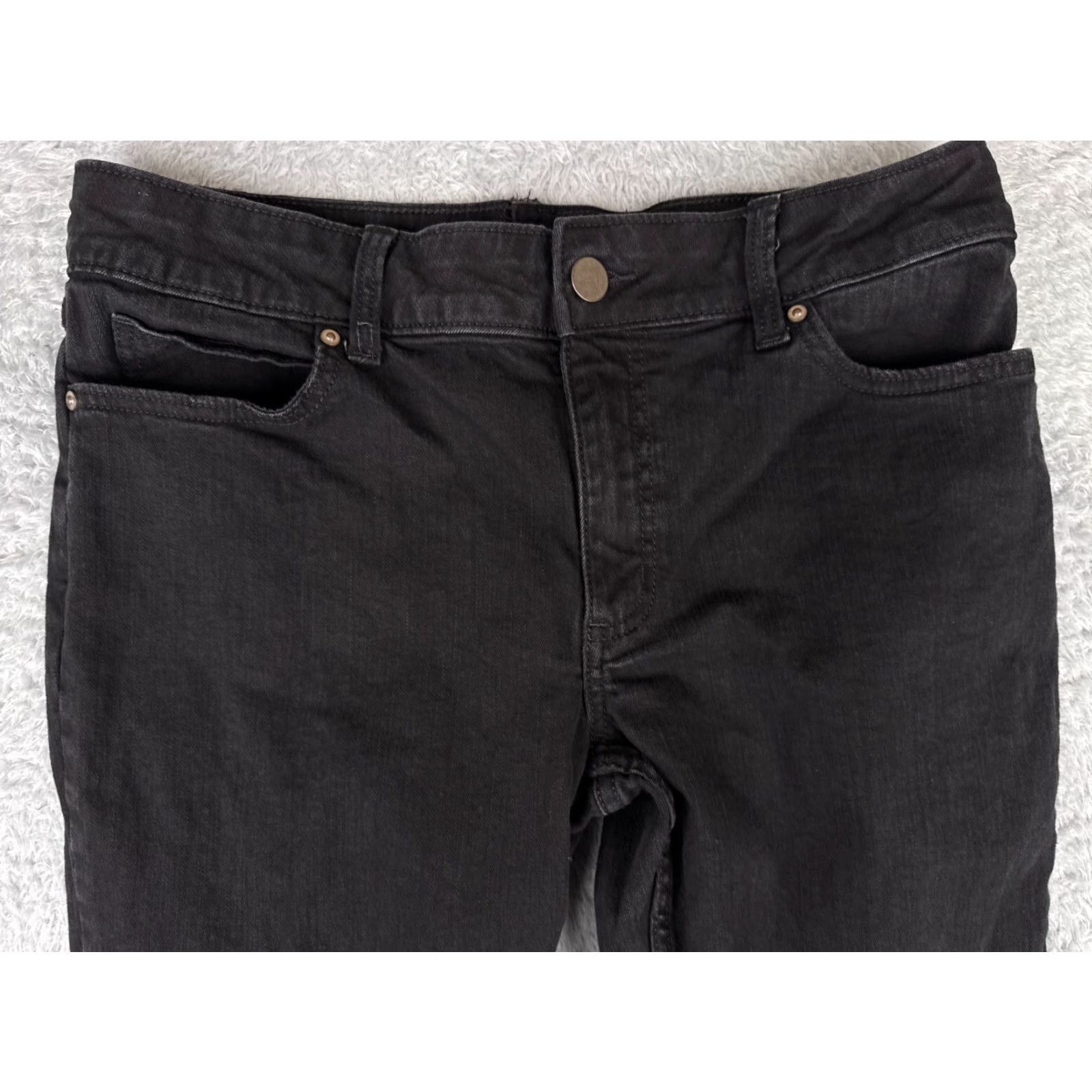 Wrangler Wrangler Jeans Womens Bootcut Denim Black 36x27 Mid Rise 17 Cotton Blend 5-Pocket Retro Slimming Logo Embroidered Size 38" / US 16 / IT 52 - 7 Thumbnail