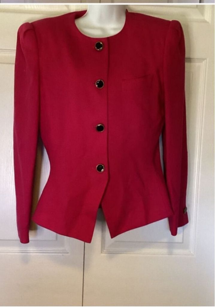 Kasper Kasper Fushia Blazer Size L / US 10 / IT 46 - 3 Thumbnail