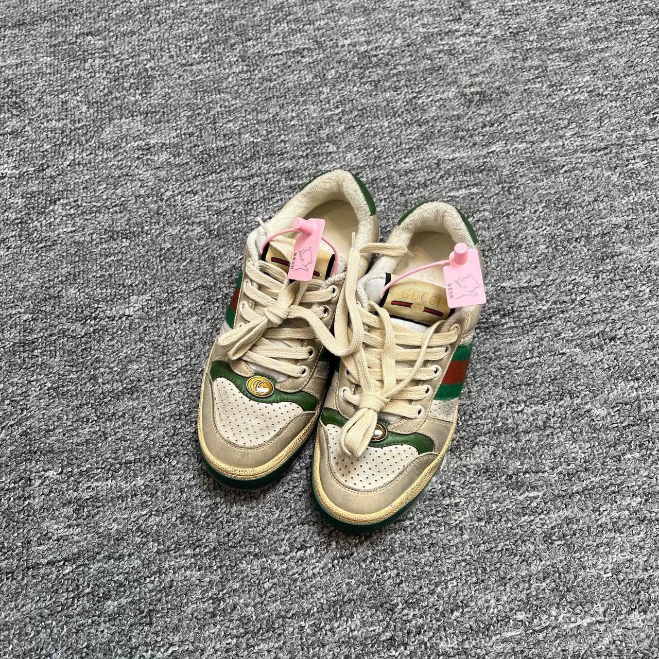 Gucci Gucci Distressed Sneakers Size 34.5 Size US 4 / IT 34 - 1 Thumbnail
