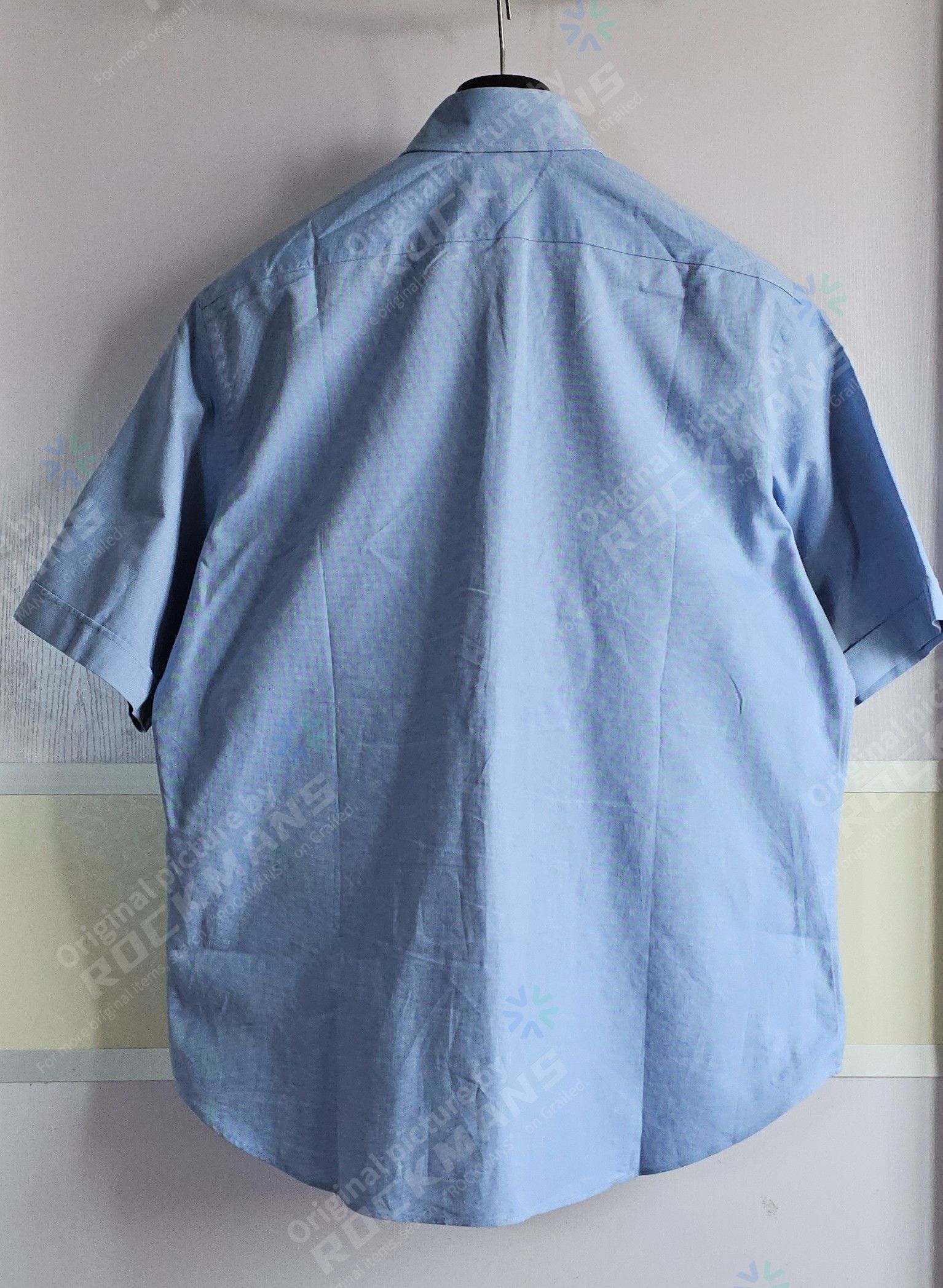 Fendi Fendi Light Blue Oxford Short-sleeve OS Shirt Size L Size US L / EU 52-54 / 3 - 5 Thumbnail
