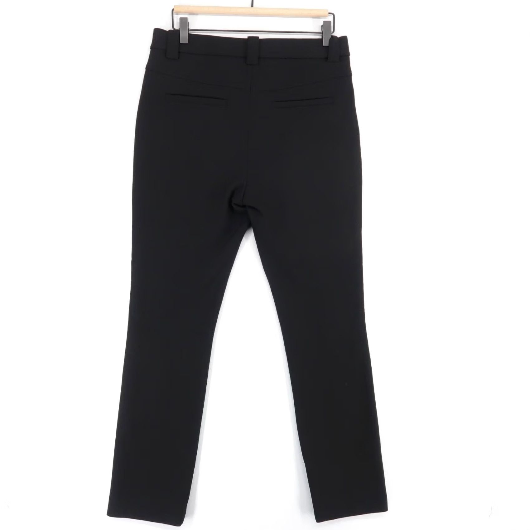 Vintage A.L.C. Pants Womens 4 Black Tailored Office Wear Stretch Flat Front Size 27" / US 4 / IT 40 - 3 Thumbnail