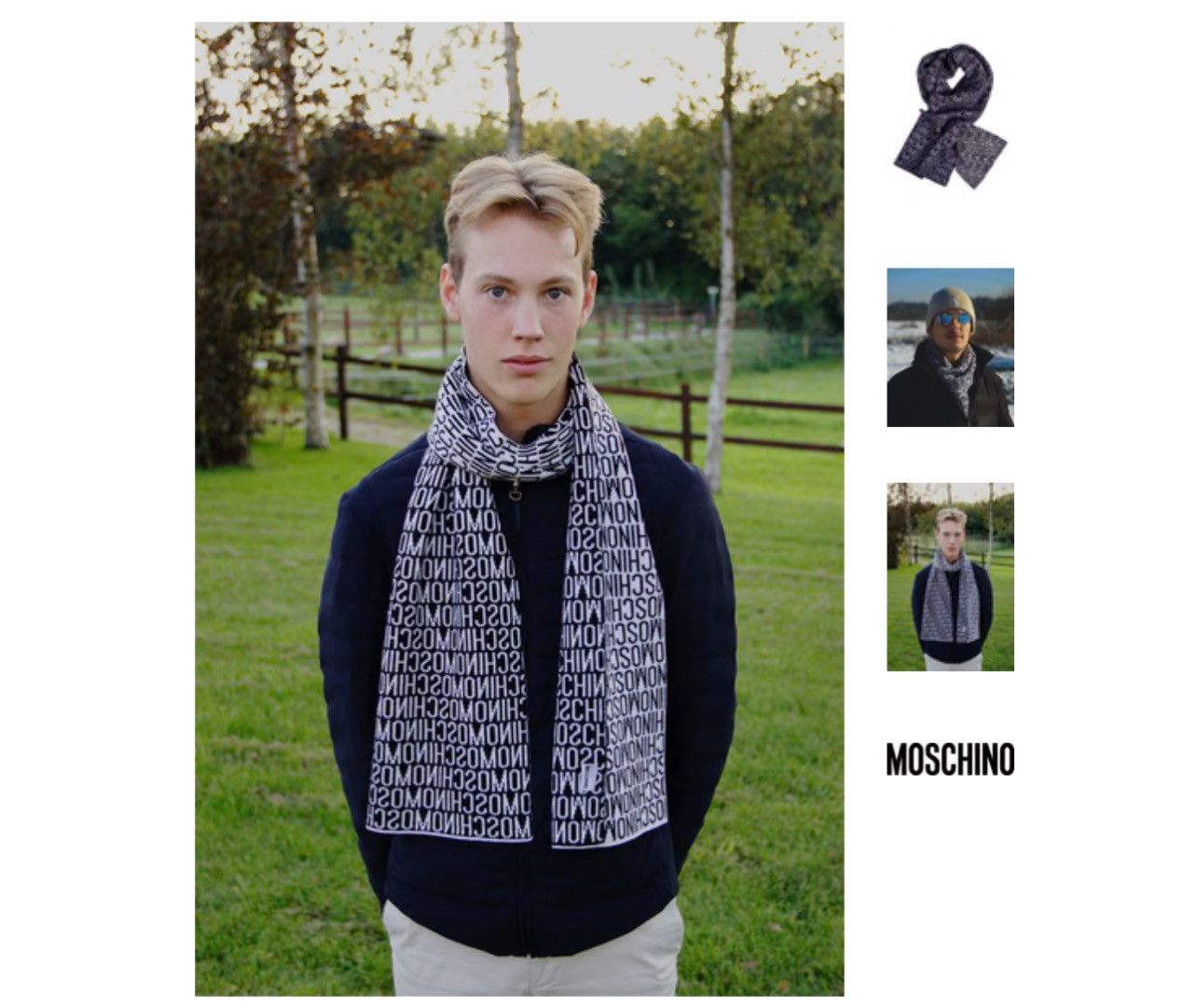 Moschino × Vintage Classic Wool scarf by Moschino Size ONE SIZE - 5 Thumbnail