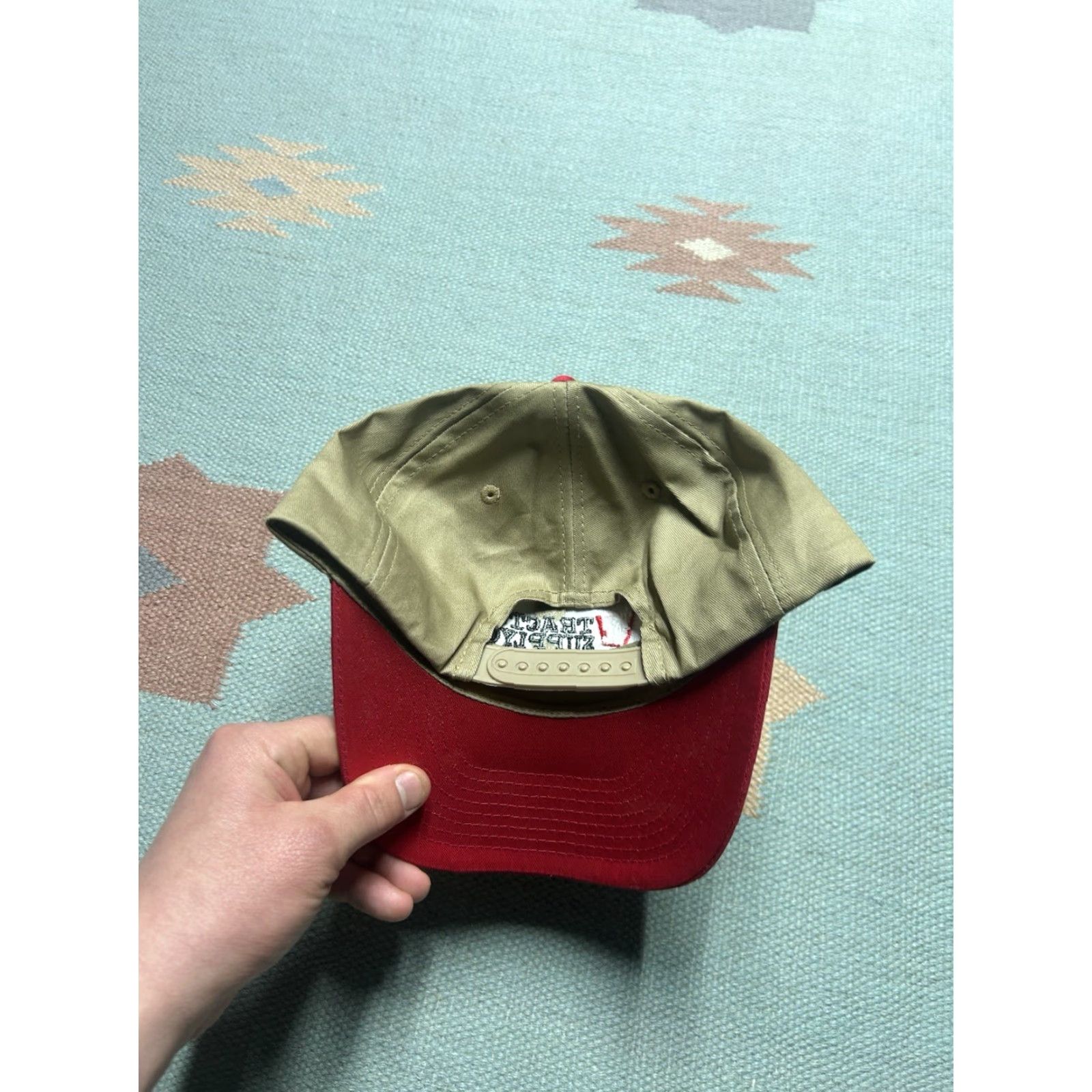 Vintage Tractor Supply Co Snapback Hat Beige Embroidered Logo Adjustable Cap Farm Snap-Back Mens Men Size ONE SIZE - 4 Thumbnail