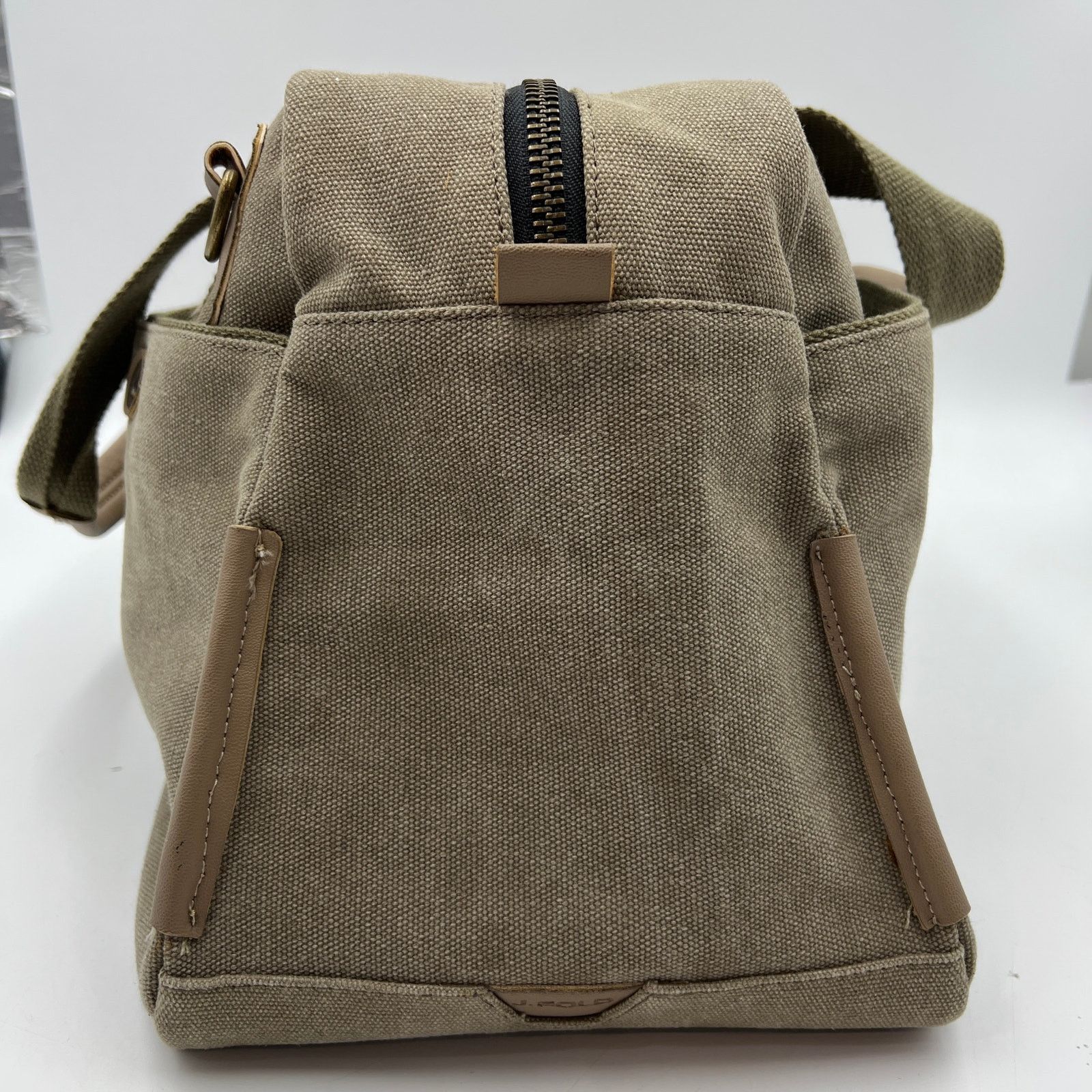Other J. Fold Canvas Duffle Gray Overnighter Weekender Bag Size ONE SIZE - 5 Thumbnail
