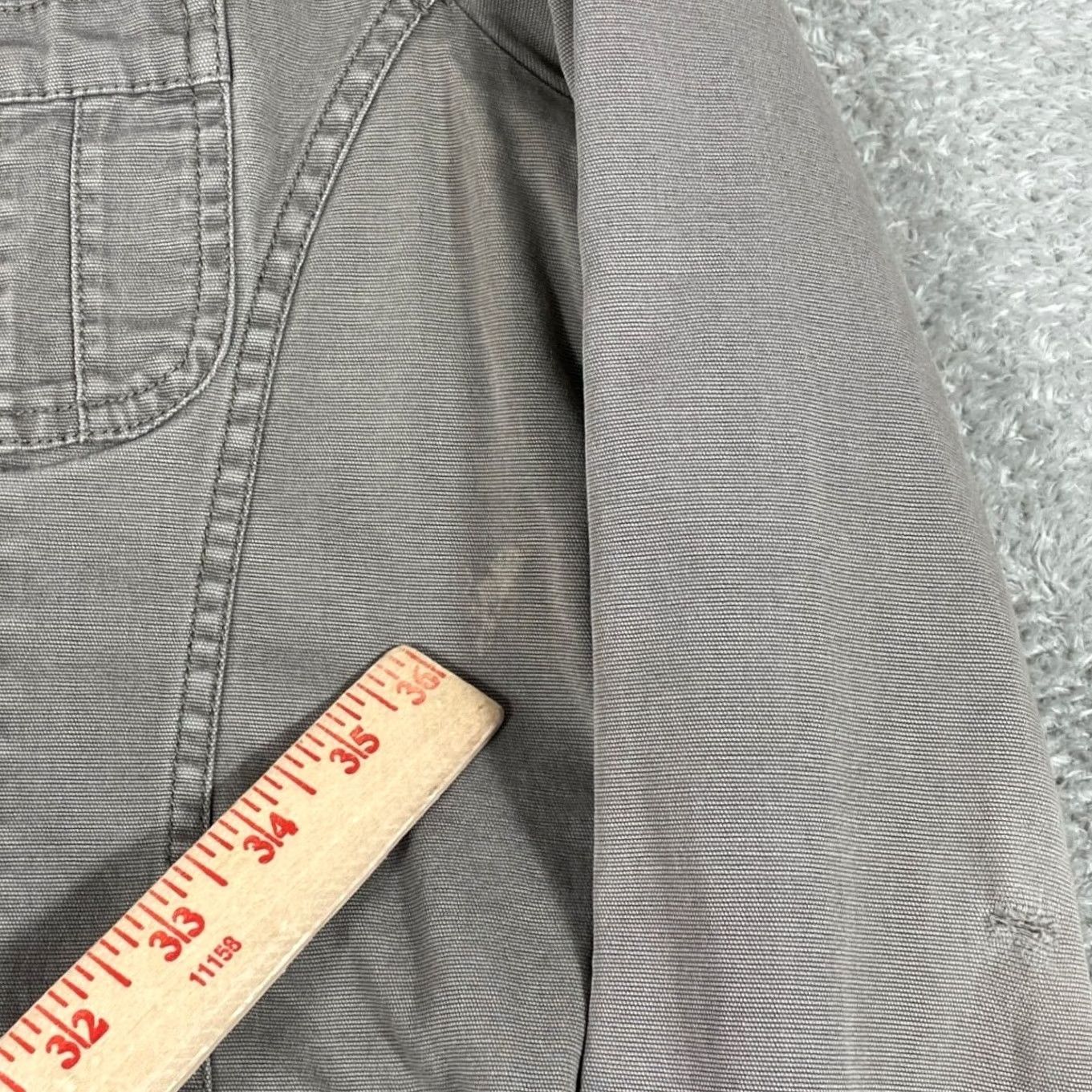 Eddie Bauer Eddie Bauer Utility Blazer Style Jacket Womens Small Gray Button Front Workwear Jacket Size S / US 4 / IT 40 - 6 Thumbnail