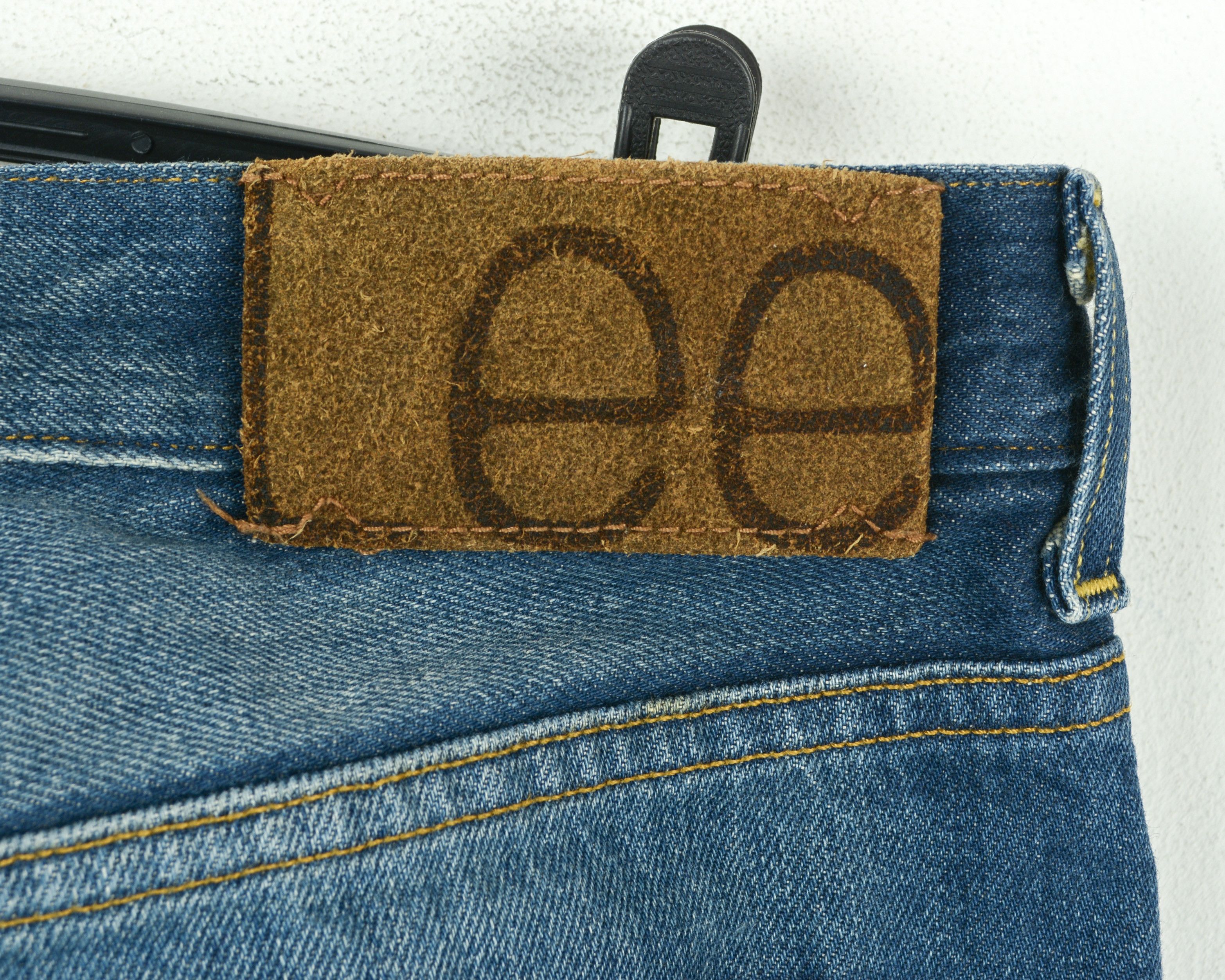 Lee 101S Righthand Twill 13 oz 7 Dips Pure White Selvage W33 L34 Size US 33 - 6 Thumbnail